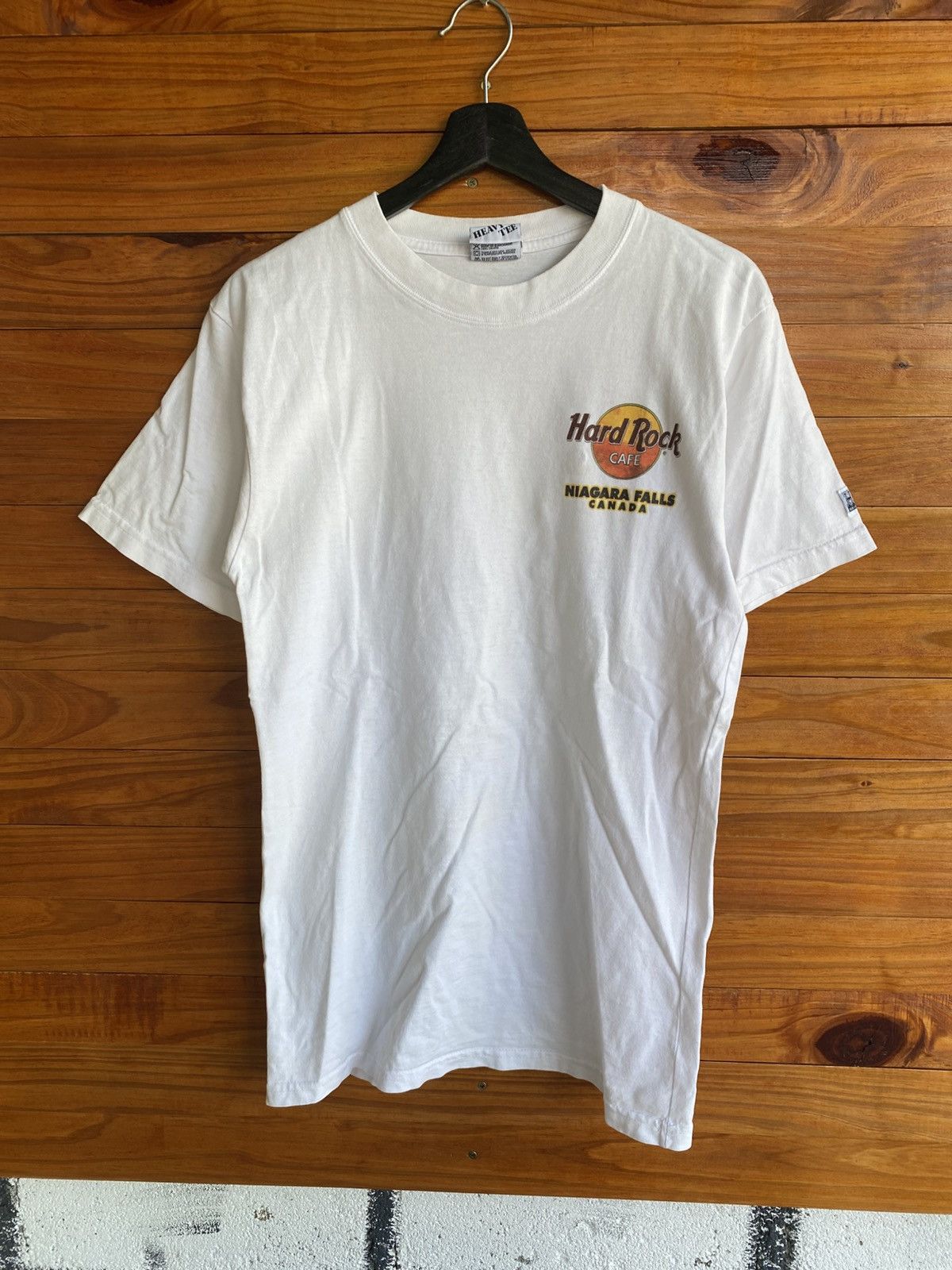 Hard Rock Cafe Vintage Hard Rock Cafe Niagara Falls Canada Heavy Tee White Size US M / EU 48-50 / 2 - 8 Thumbnail