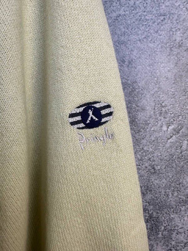 Pringle Of Scotland Faldo by Pringle of Scotland Crew Wool Sweater Lemon Jumper Size US XXL / EU 58 / 5 - 12 Thumbnail