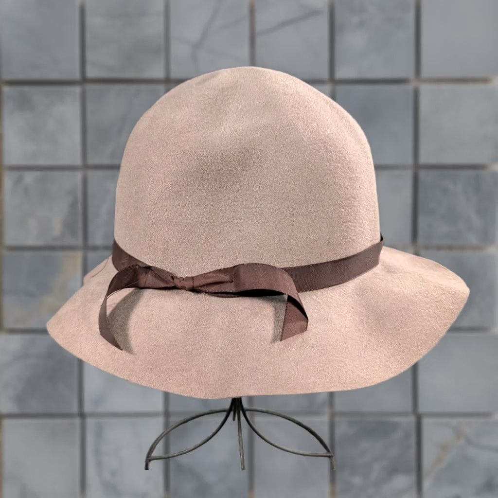 Vintage GENUINE EFFANEM 100% WOOL BROWN CRUSHER HAT MEDIUM MADE IN USA - Size ONE SIZE - 1 Thumbnail