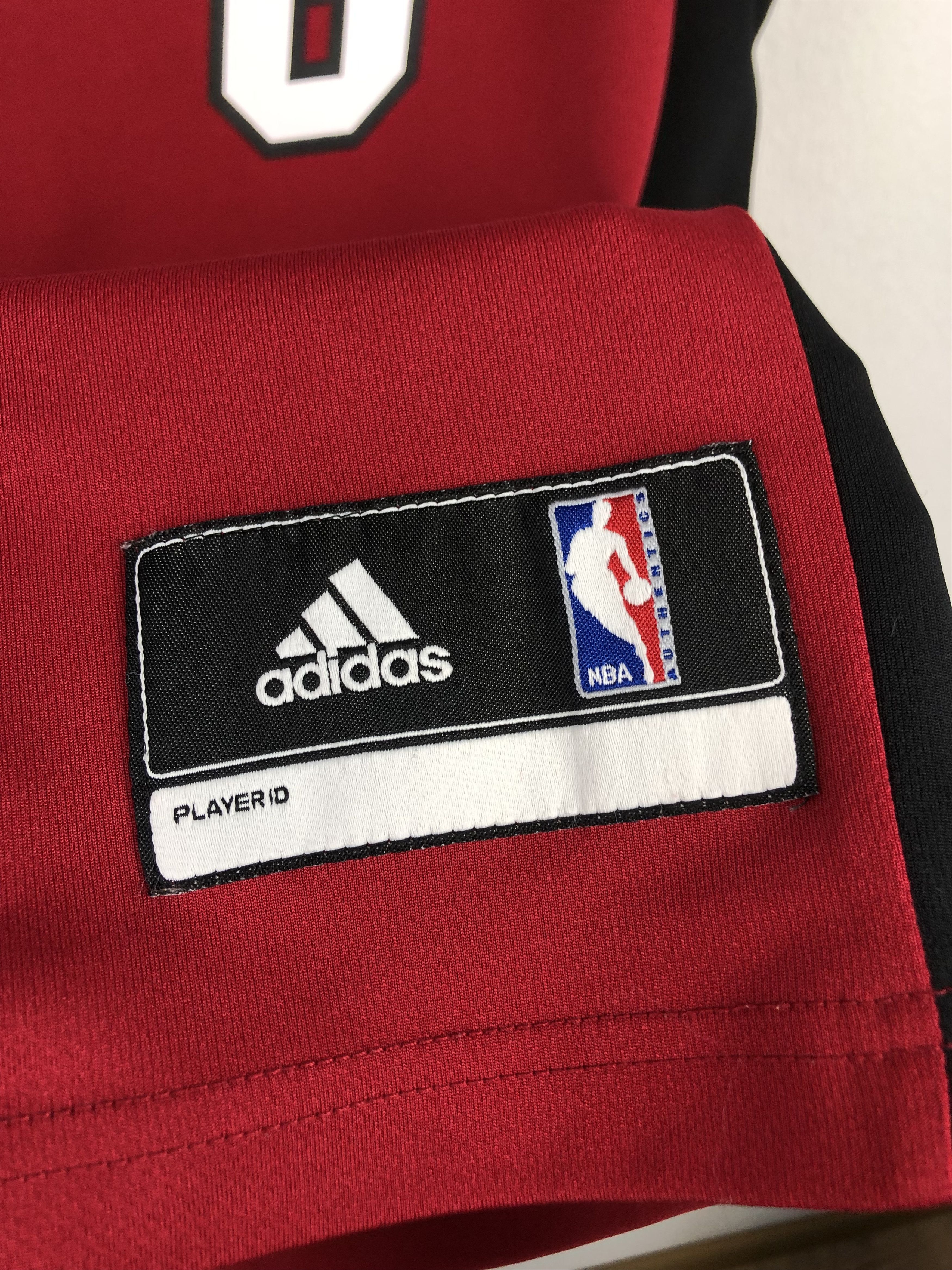 Adidas Vintage Miami Heat NBA Red Jersey #6 James King Tee Size US S / EU 44-46 / 1 - 5 Thumbnail