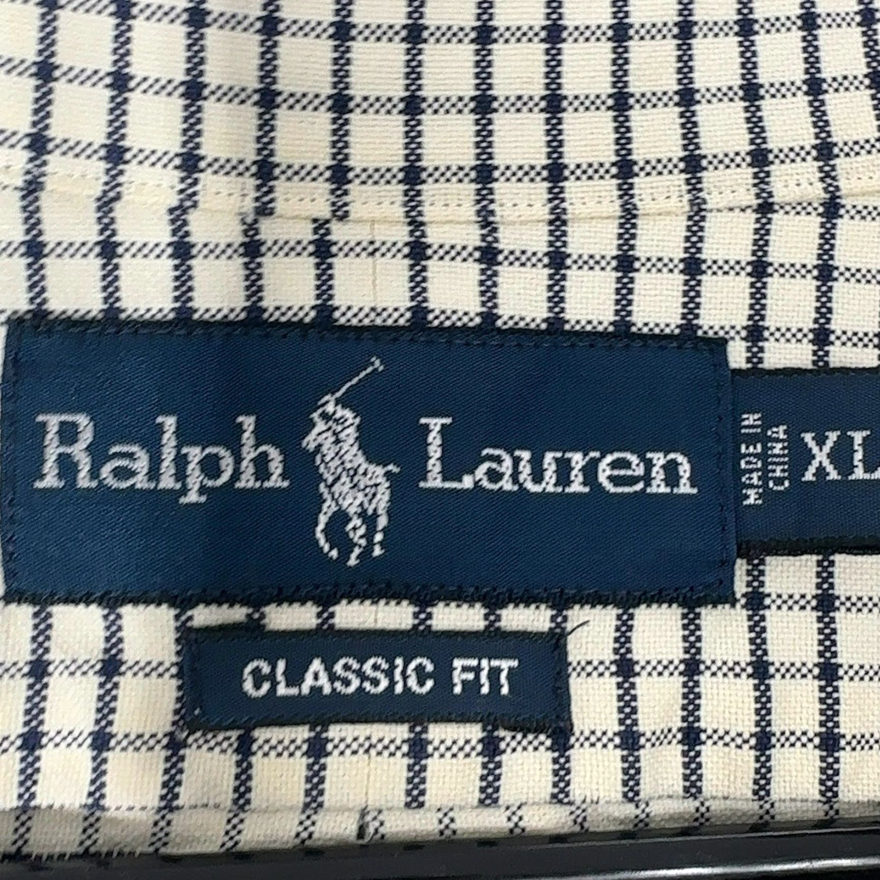 Polo Ralph Lauren Ralph Lauren Button-Down Shirt Mens XL White Blue Classic Fit Checkered Shirts Button-Down Size US XL / EU 56 / 4 - 3 Thumbnail