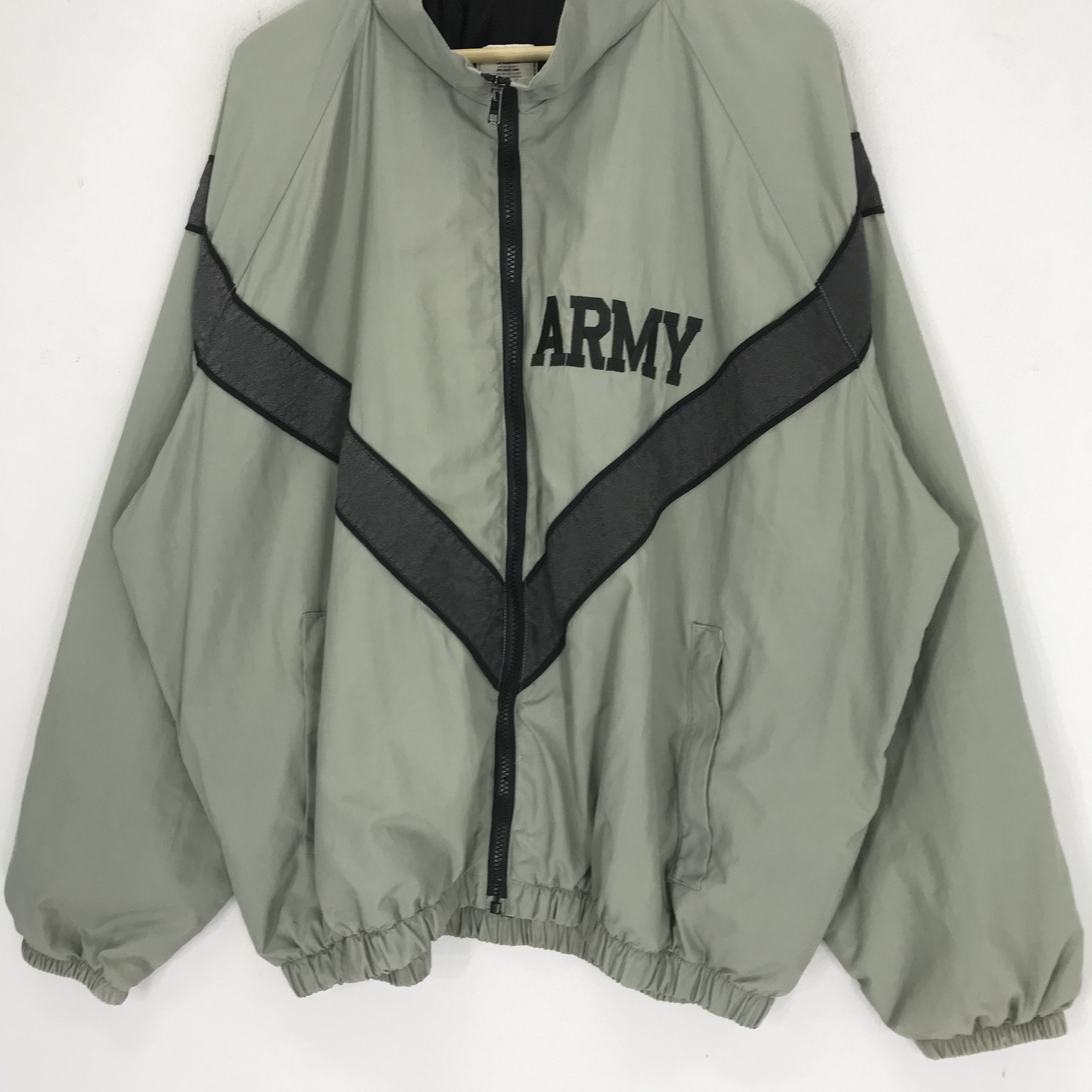Army Of Me Vintage United States Army Light Jacket Zipper Embroidered Size US XXL / EU 58 / 5 - 5 Thumbnail