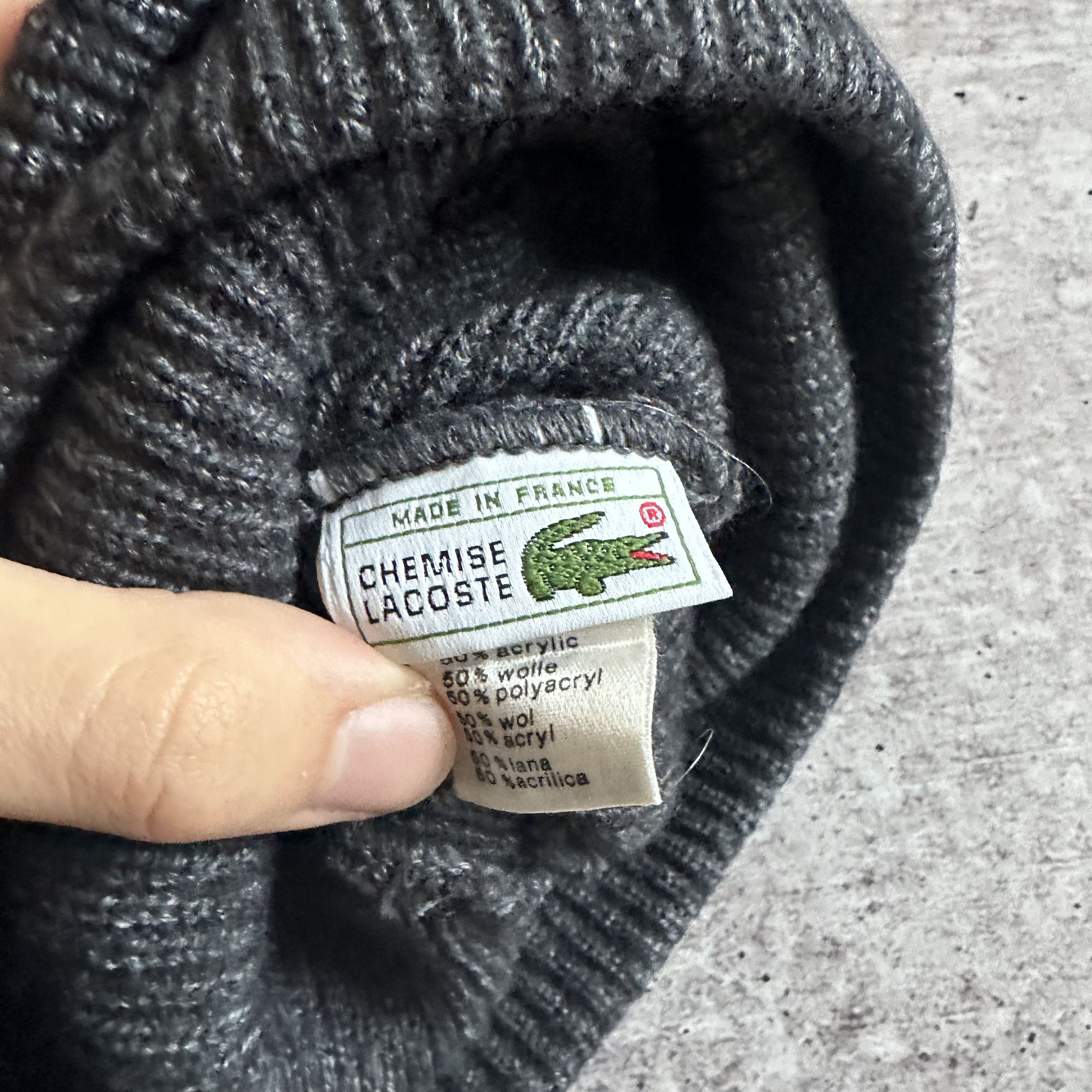 Lacoste Lacoste Chemise Vintage Beanie hat Made in France 🇫🇷 Size ONE SIZE - 4 Thumbnail
