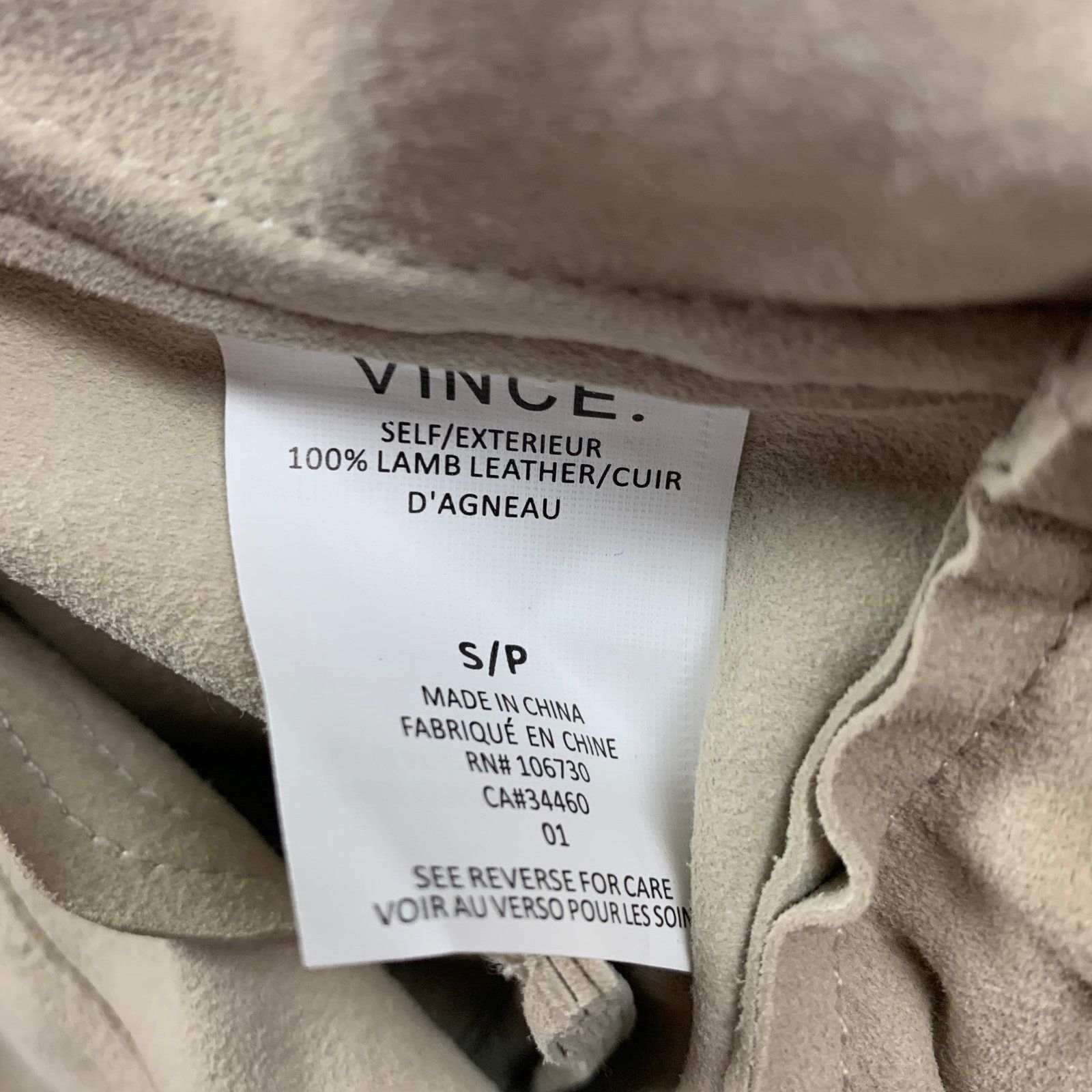 Vince VINCE Size S Beige Suede Parka Jacket Size S / US 4 / IT 40 - 4 Thumbnail