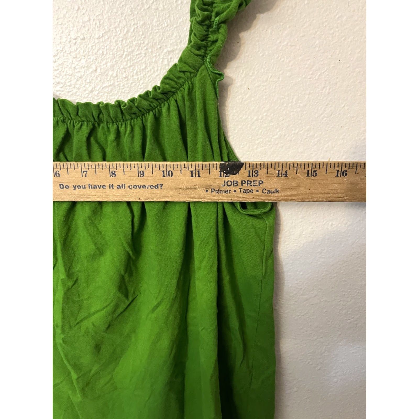 Old Navy OLD NAVY Plus Size XL Sleeveless Green Cami Top Scoop Neck Ruched Stretch Womens Size XL / US 12-14 / IT 48-50 - 5 Thumbnail