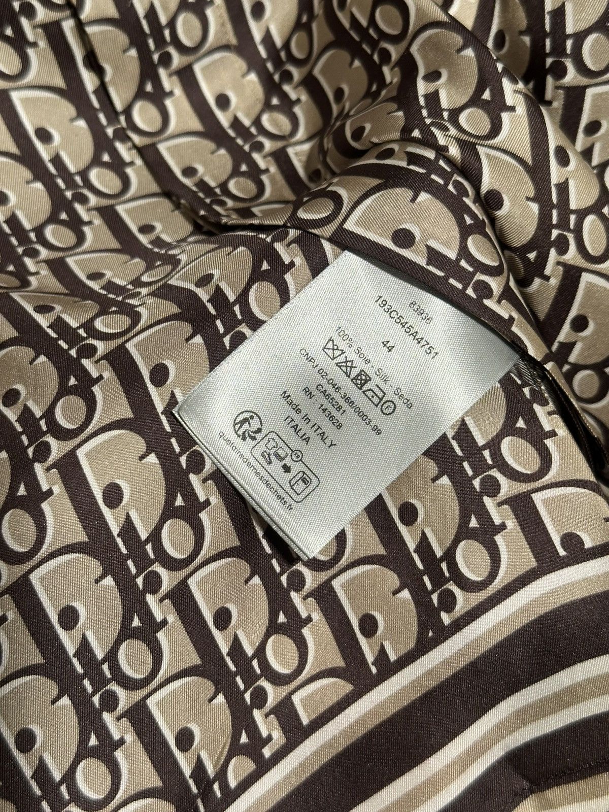 Dior Dior Oblique 100% Silk shirt Size US L / EU 52-54 / 3 - 5 Thumbnail
