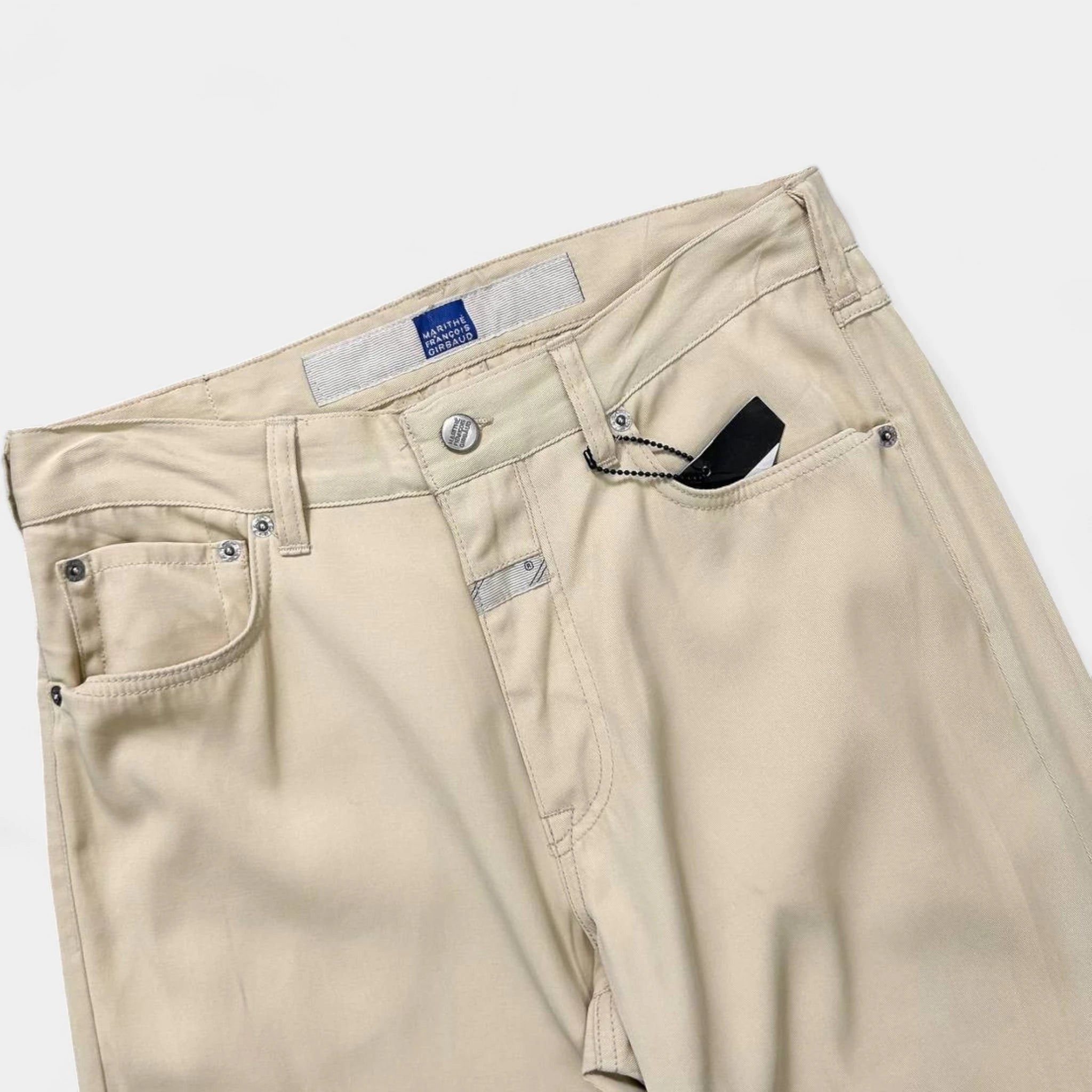 Marithe + Francois Girbaud Marithé + François Girbaud Beige Wide Pants Size US 29 - 2 Thumbnail
