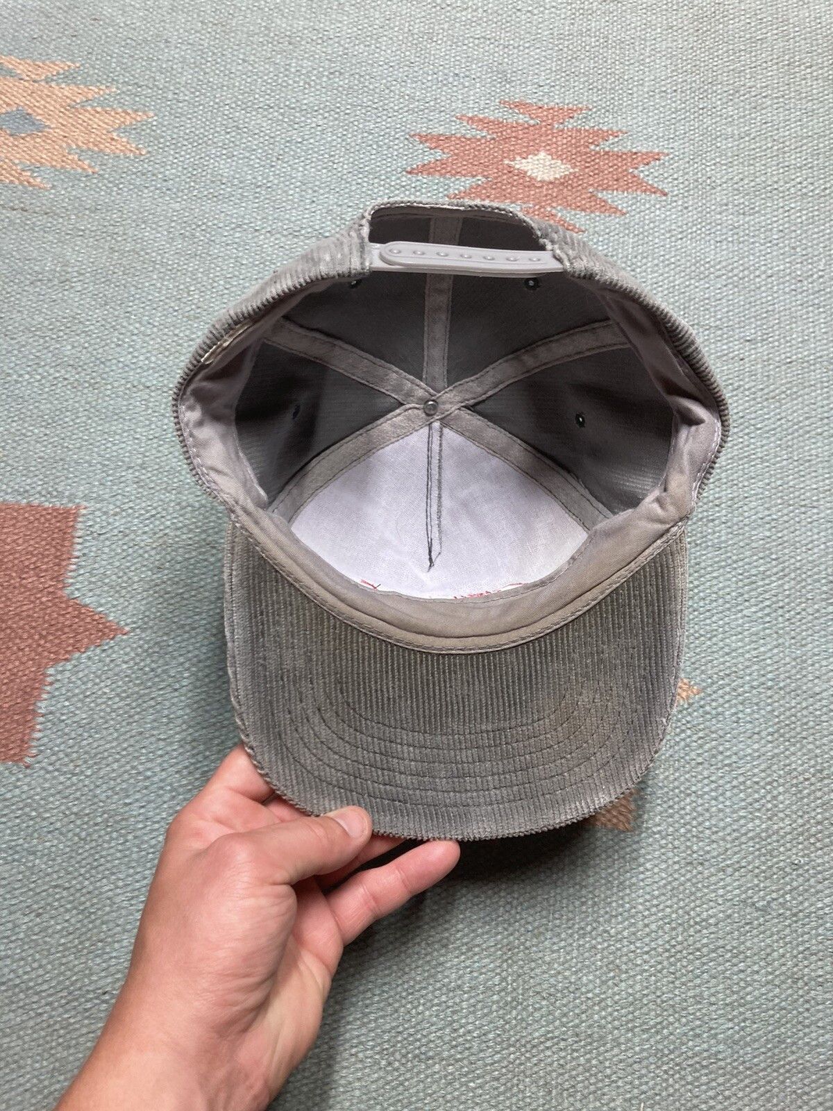 Vintage Vintage 90s SnapBack hat corduroy BOC gases embroidered Size ONE SIZE - 5 Thumbnail