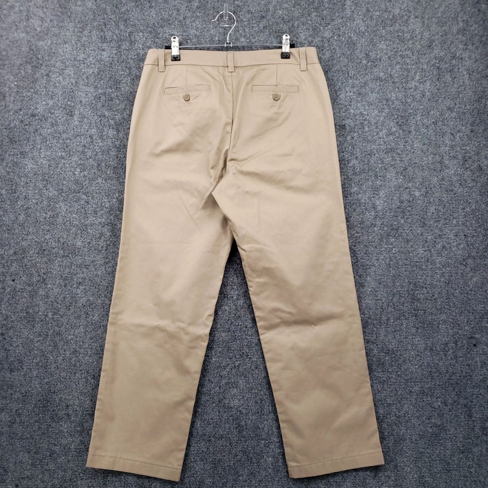 Lands' End Lands' End Pants Womens 6 Tall Chino Straight Flat Front Casual Beige Size 28" / US 6 / IT 42 - 2 Thumbnail