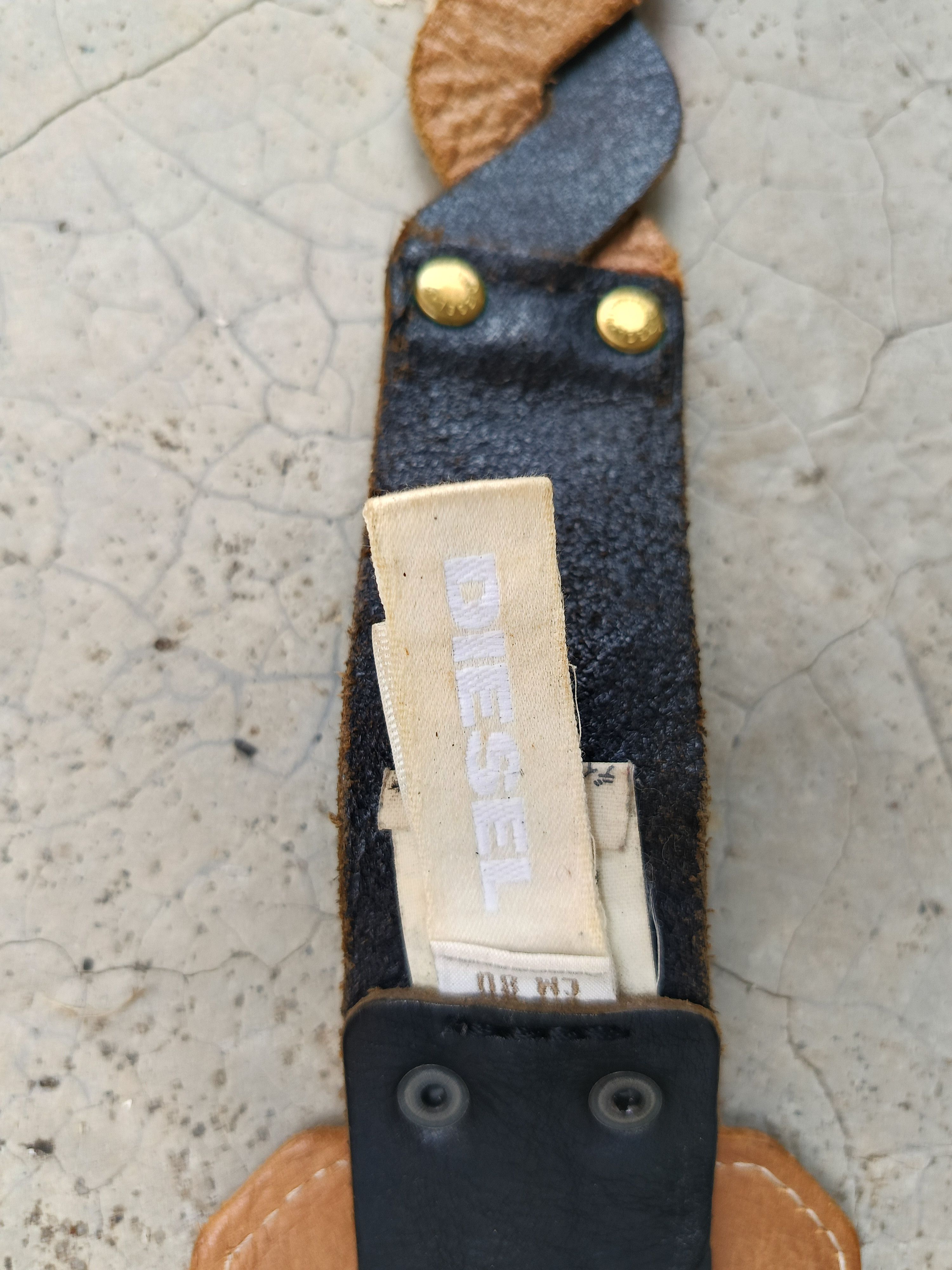 Diesel RARE🔥 DIESEL VINTAGE LEATHER BELT Size 32 - 13 Thumbnail