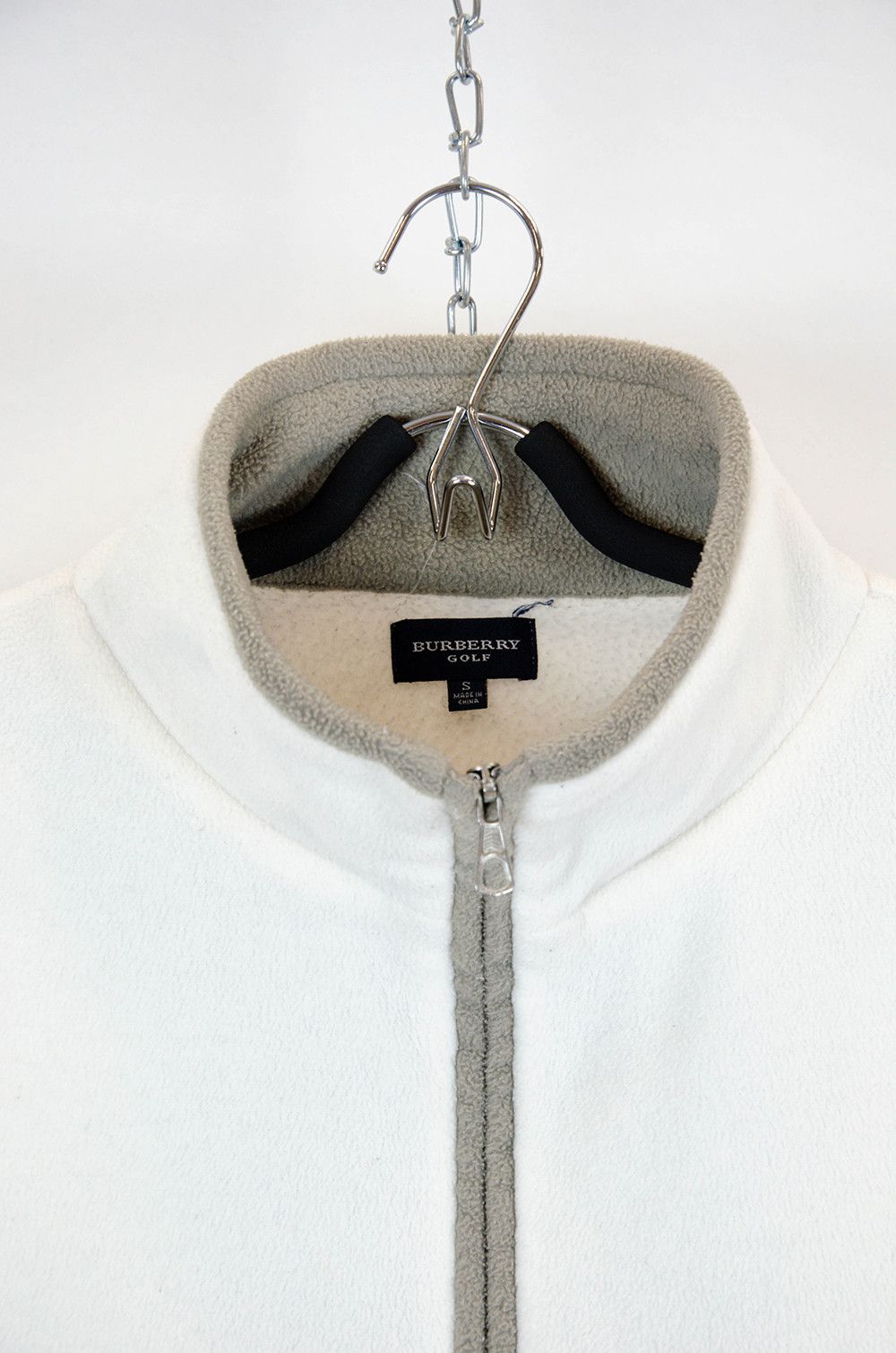 Burberry Burberry Golf Fleece Vest – White/Khaki – Size S (M Fit) Size US S / EU 44-46 / 1 - 4 Thumbnail