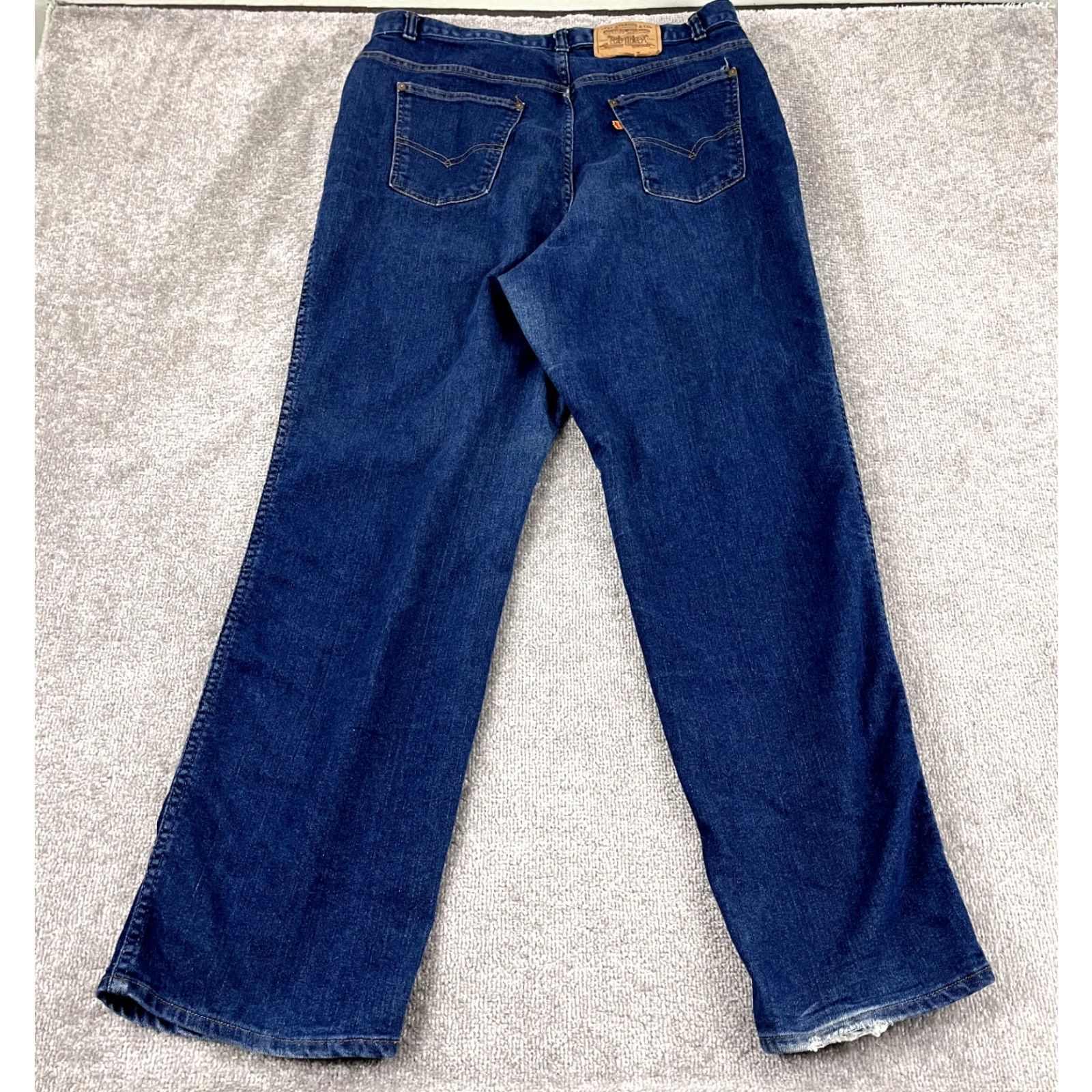 Levi's VINTAGE Levi's Jeans Mens 35x32.5 Blue Denim Orange Tab 29626 9117 USA Made 80s Size US 35 - 2 Thumbnail