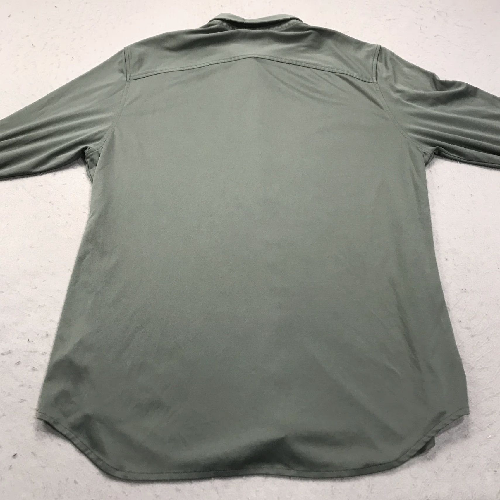 Vintage Ministry of Supply Shirt Mens XL Green Solid Preppy Button-Up Size US XL / EU 56 / 4 - 6 Thumbnail