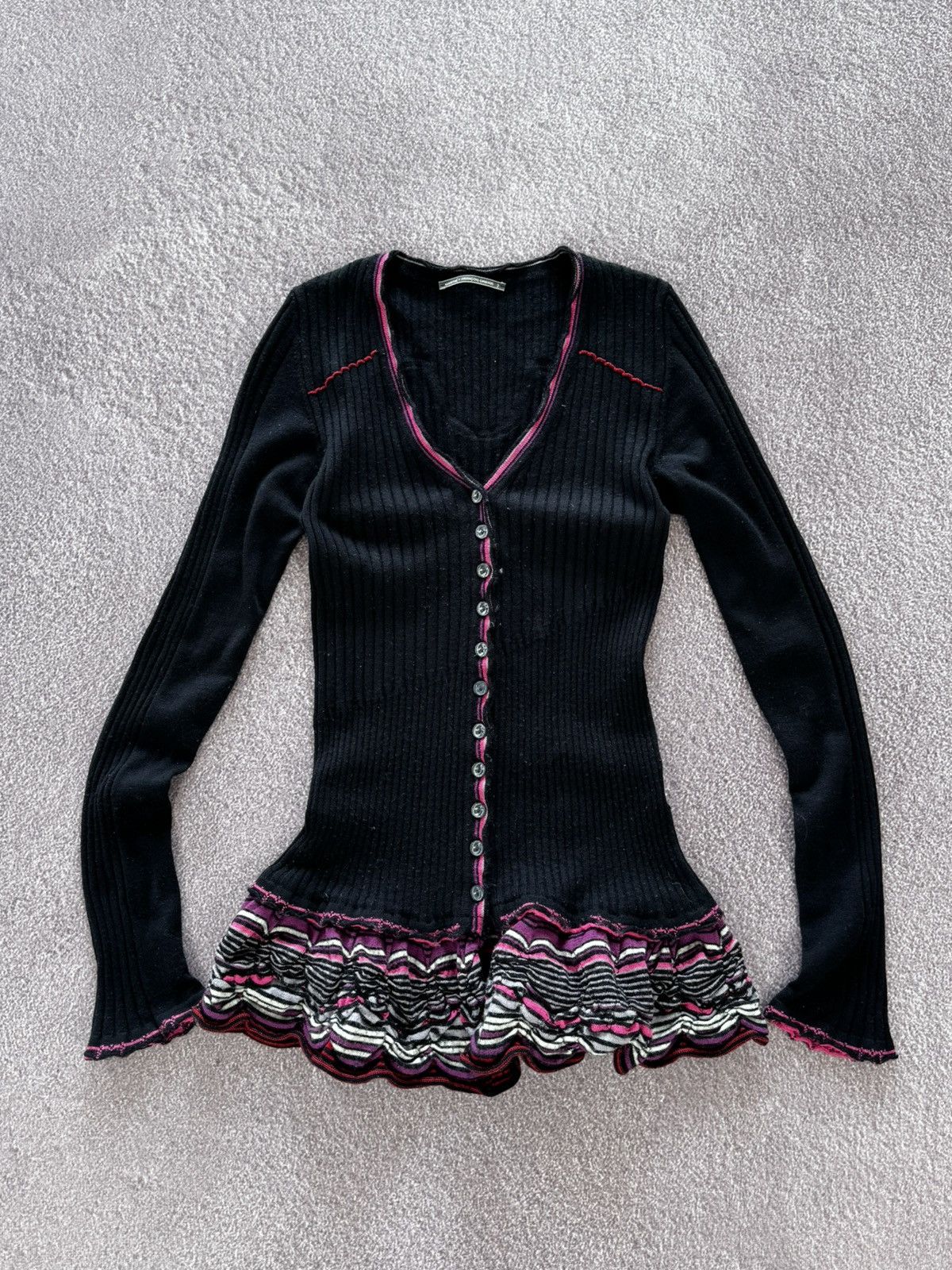 Marithe + Francois Girbaud Vintage Marithe Francois Girbaud Luxury Button Up Cardigan Size S / US 4 / IT 40 - 1 Thumbnail