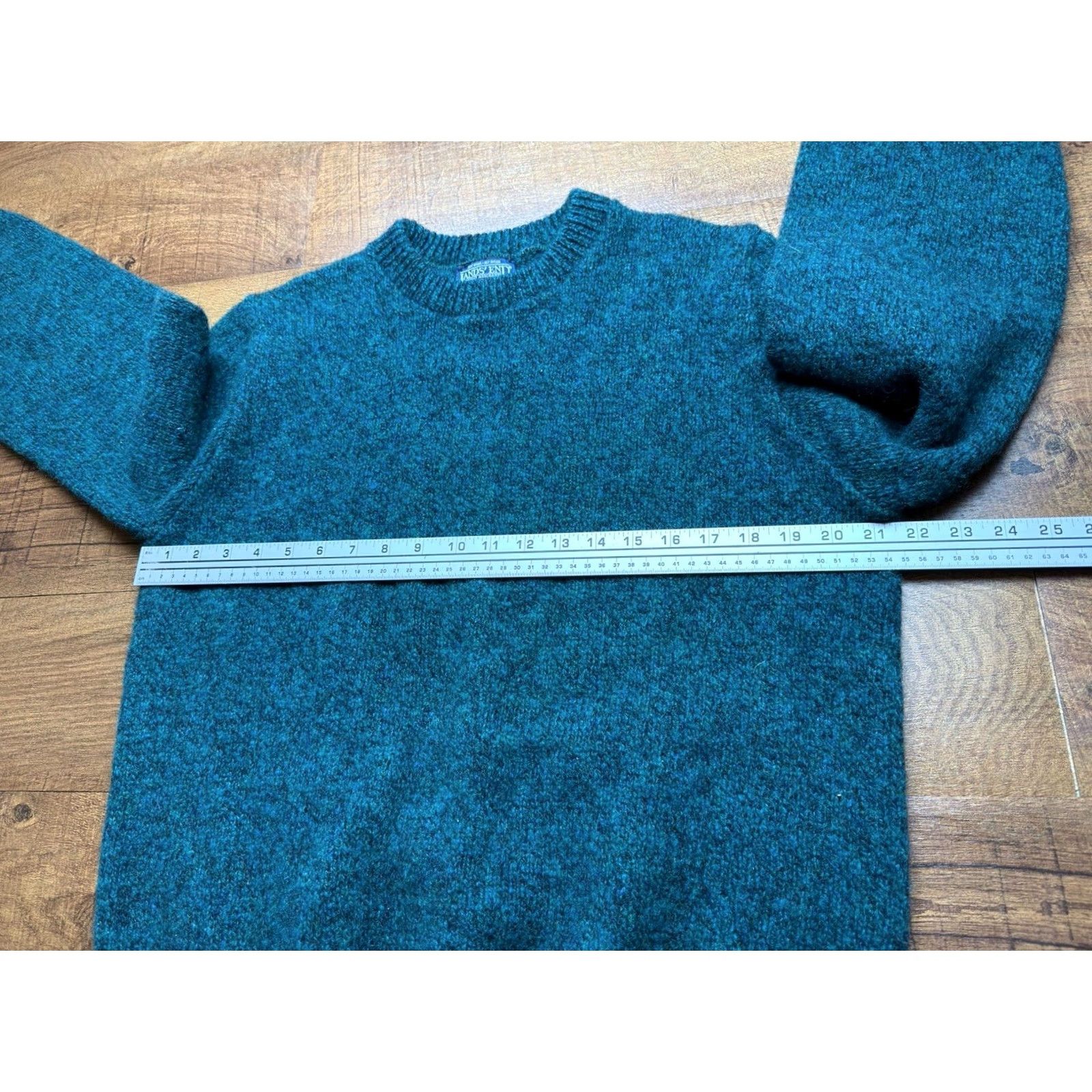 Lands' End VINTAGE Lands' End Crewneck Wool Sweater Mens Large Melange Knit Blue USA Made Shirt Mens Large Melange Knit Blue USA Made Size US L / EU 52-54 / 3 - 7 Thumbnail