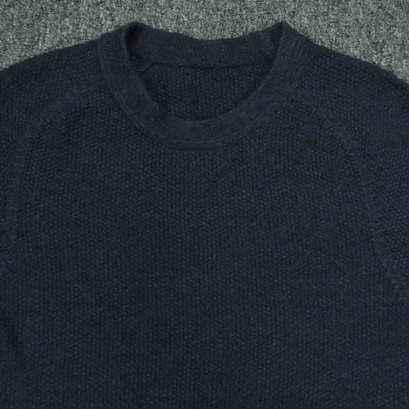 Lululemon Lululemon Sweater Men M Blue Textured Waffle Knit Crew Pullover Long Sleeve Shirt Size US M / EU 48-50 / 2 - 2 Thumbnail