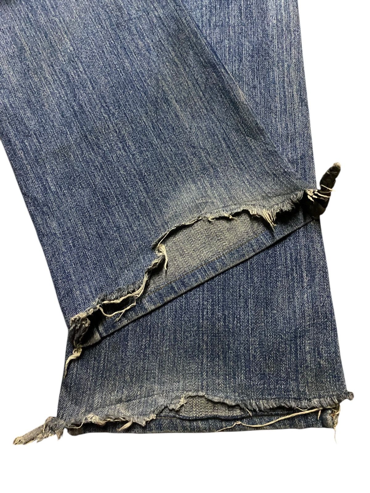 Seditionaries Vintage Japanese Brand Nylaus Grunge Distressed Flare Jeans Size US 31 - 12 Thumbnail