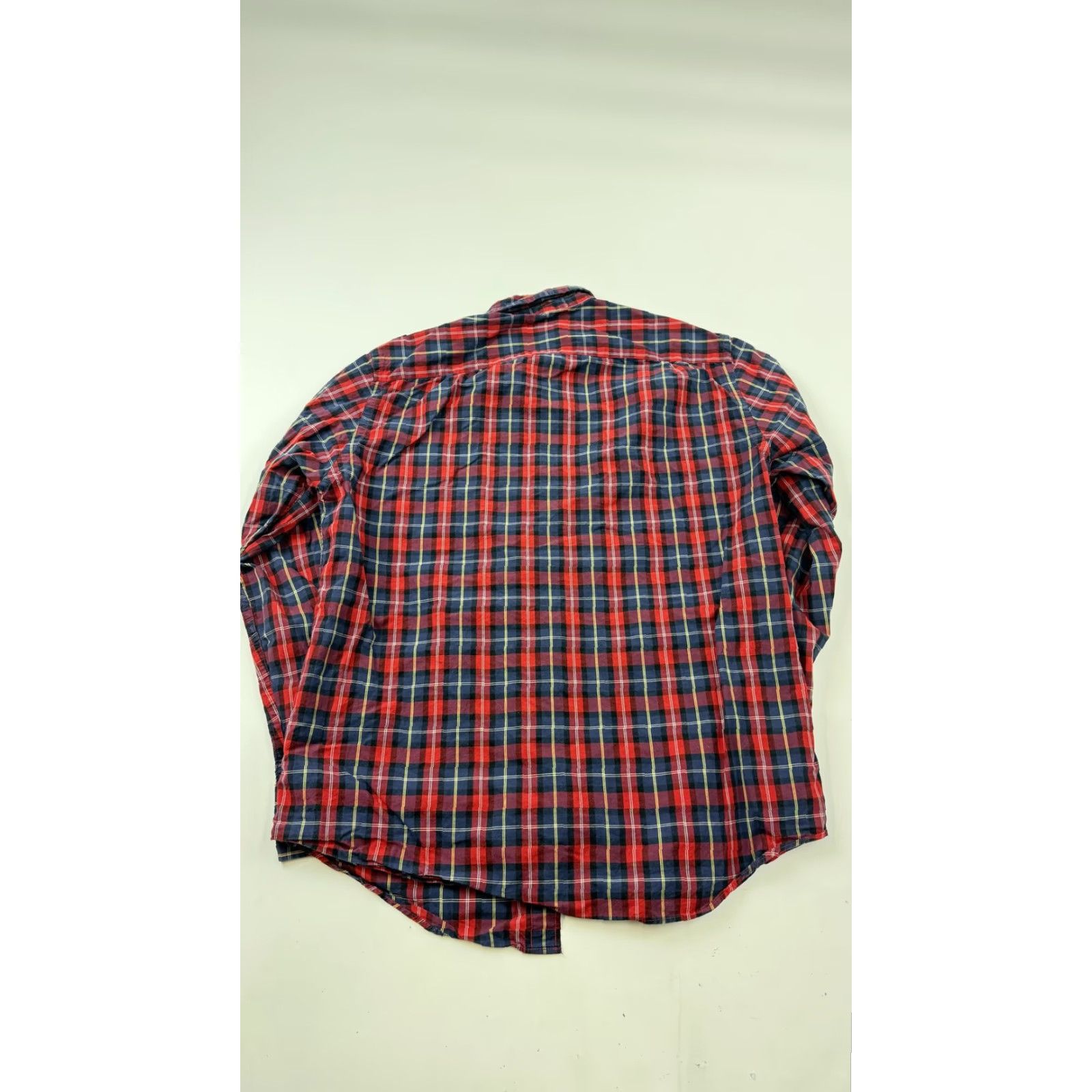 J.Crew J.Crew Shirt Mens Medium Red Navy Plaid Button-Down Long Sleeve Cotton Casual Size US M / EU 48-50 / 2 - 6 Thumbnail