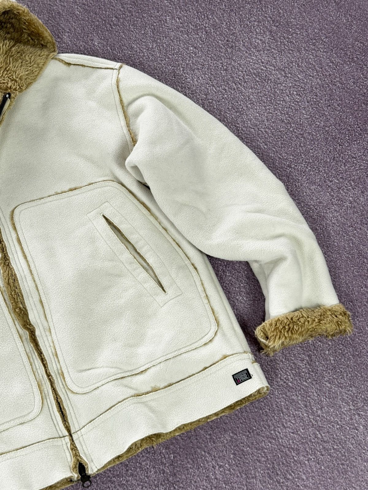 Japanese Brand Y2K Japanese Vibe Glamour Fuzzy Zip Up Hooded Jacket Size M / US 6-8 / IT 42-44 - 8 Thumbnail