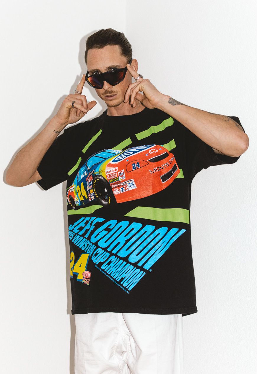 Rap Tees × Vintage 90s Jeff Gordon Nutmeg Racing Graphic Shirt - Racing Tee Size US XXL / EU 58 / 5 - 5 Thumbnail
