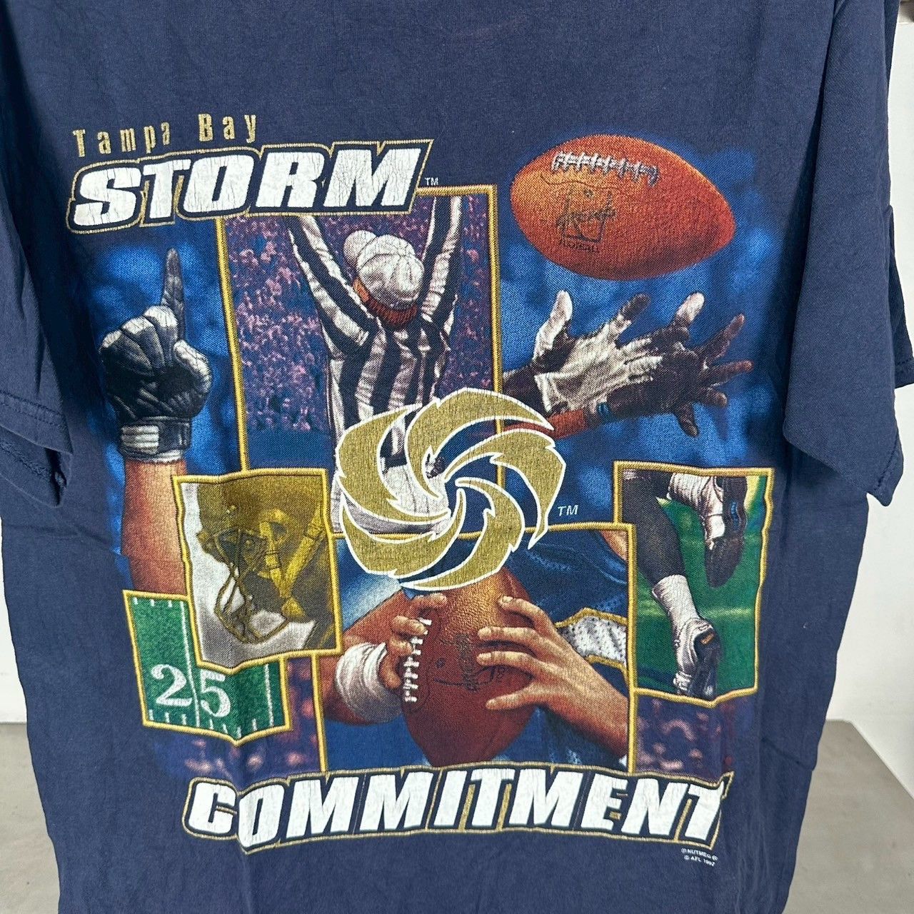 Vintage Vintage 1997 Tampa Bay Storm Football AFL T-Shirt Size US L / EU 52-54 / 3 - 2 Thumbnail