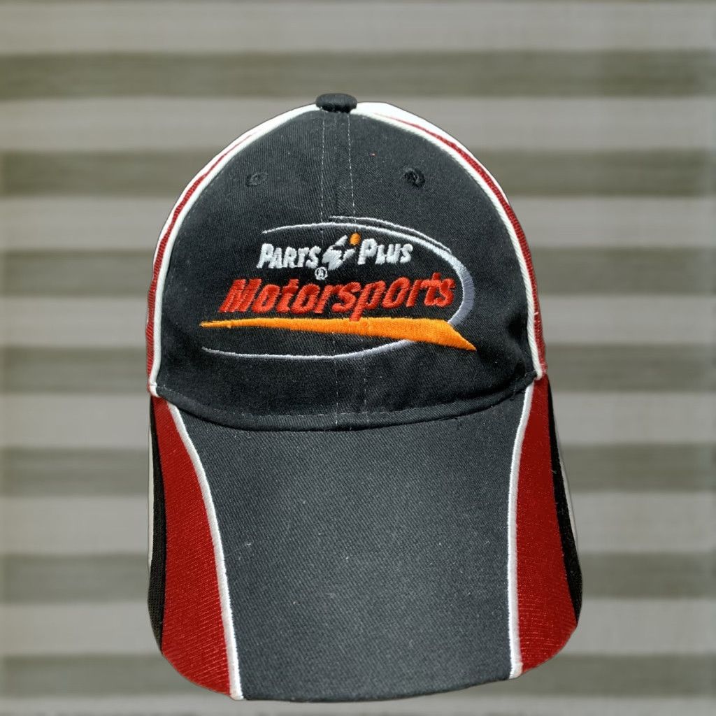 Vintage VINTAGE Parts Plus Motorsports Hat Red White Black Cap Authentic Head Shots by KC Caps Shirt? Size ONE SIZE - 1 Thumbnail