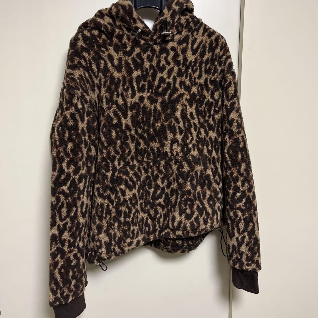 AMIRI Leopard Fleece Hoodie - Oversized Style