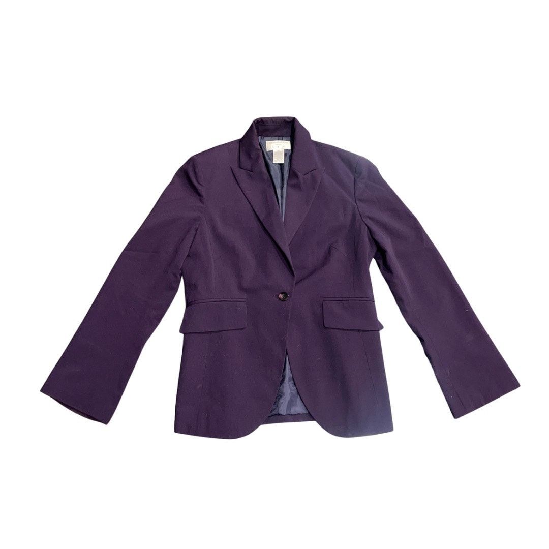 Worthington Worthington Petite Purple One Button Blazer 4P Career Office Size S / US 4 / IT 40 - 1 Thumbnail