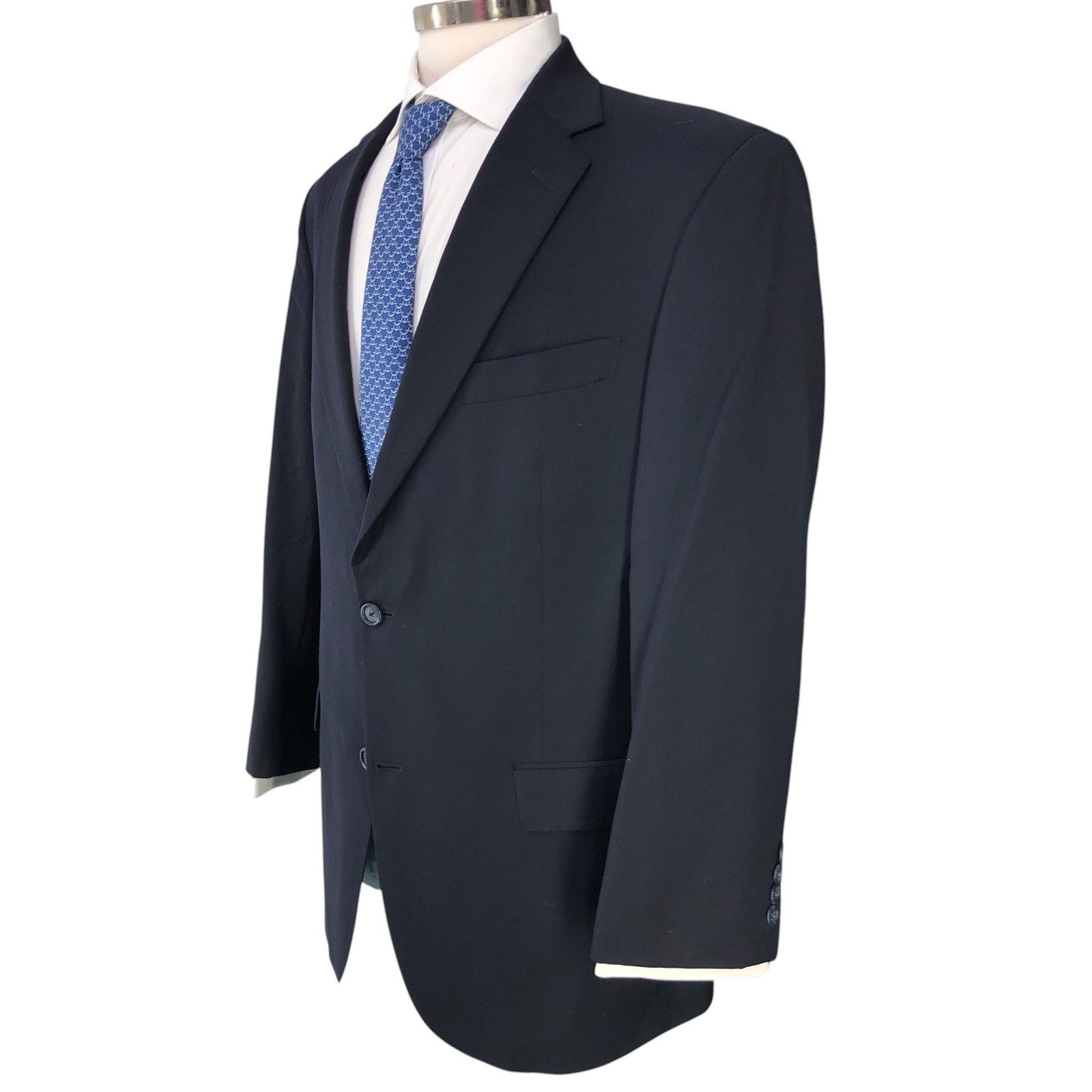 Hart Schaffner Marx Hart Schaffner Marx HSM Sz 42R Sport Coat Jacket Blazer Navy Size 42R - 6 Thumbnail