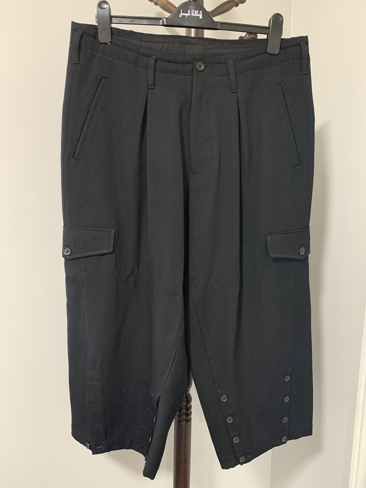 Yohji Yamamoto yohji aw19 button hem pants Size US 36 / EU 52 - 2 Thumbnail