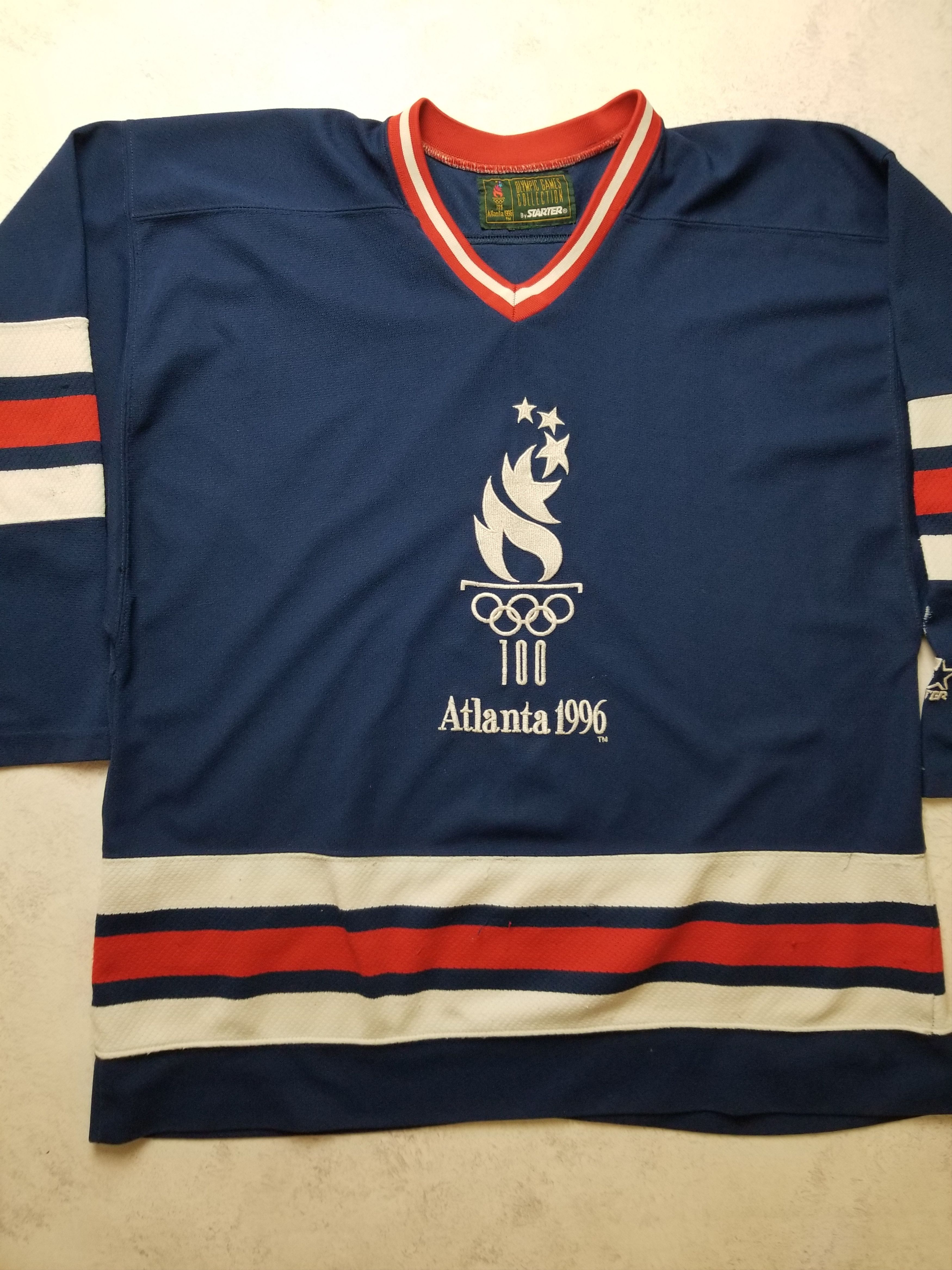 Starter 1996 Atlanta Olympics Hockey Jersey Vintage Starter RARE Size US L / EU 52-54 / 3 - 20 Thumbnail