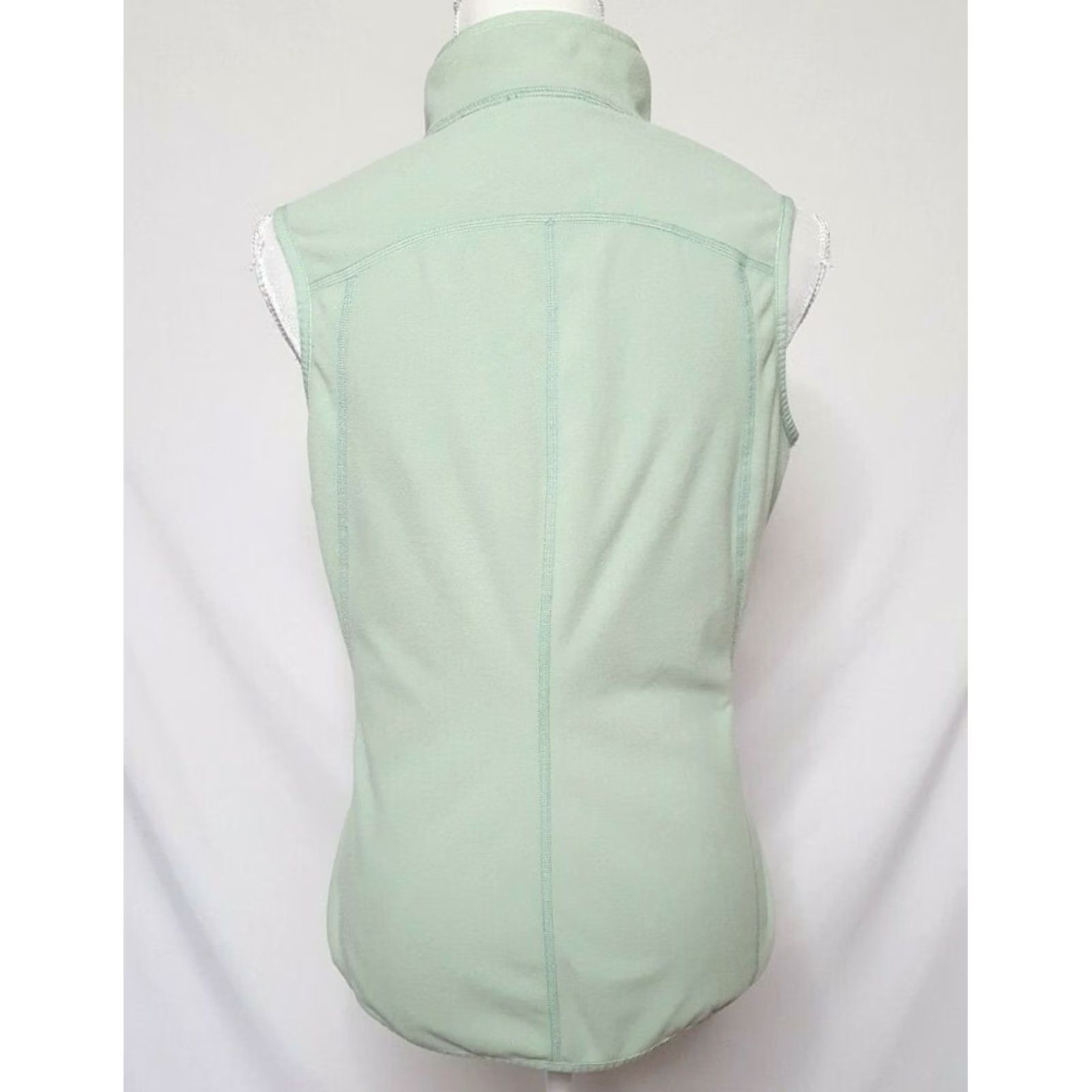 The North Face The North Face TKA 100 Vest Fleece Medium Green Solid Full Zip Womens Vest Size M / US 6-8 / IT 42-44 - 3 Thumbnail