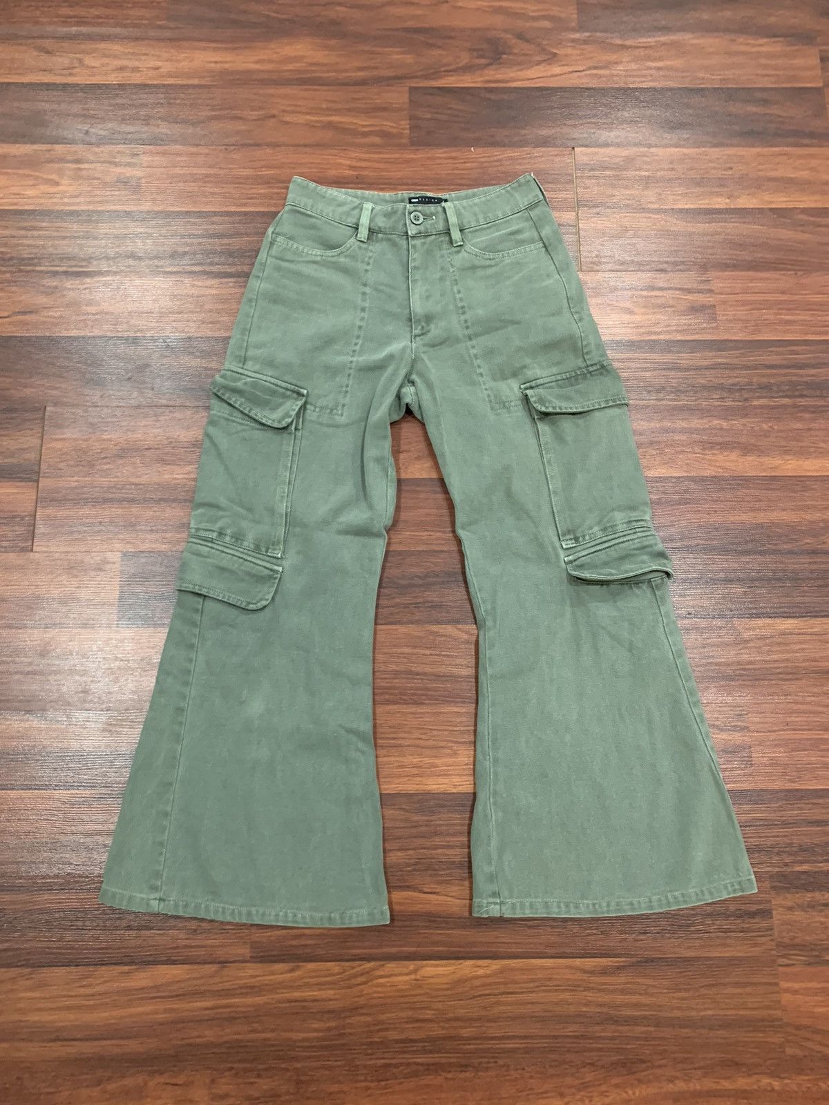 If Six Was Nine × Japanese Brand Asos Flared Cargo Pants ( unisex ) Size US 29 - 1 Thumbnail