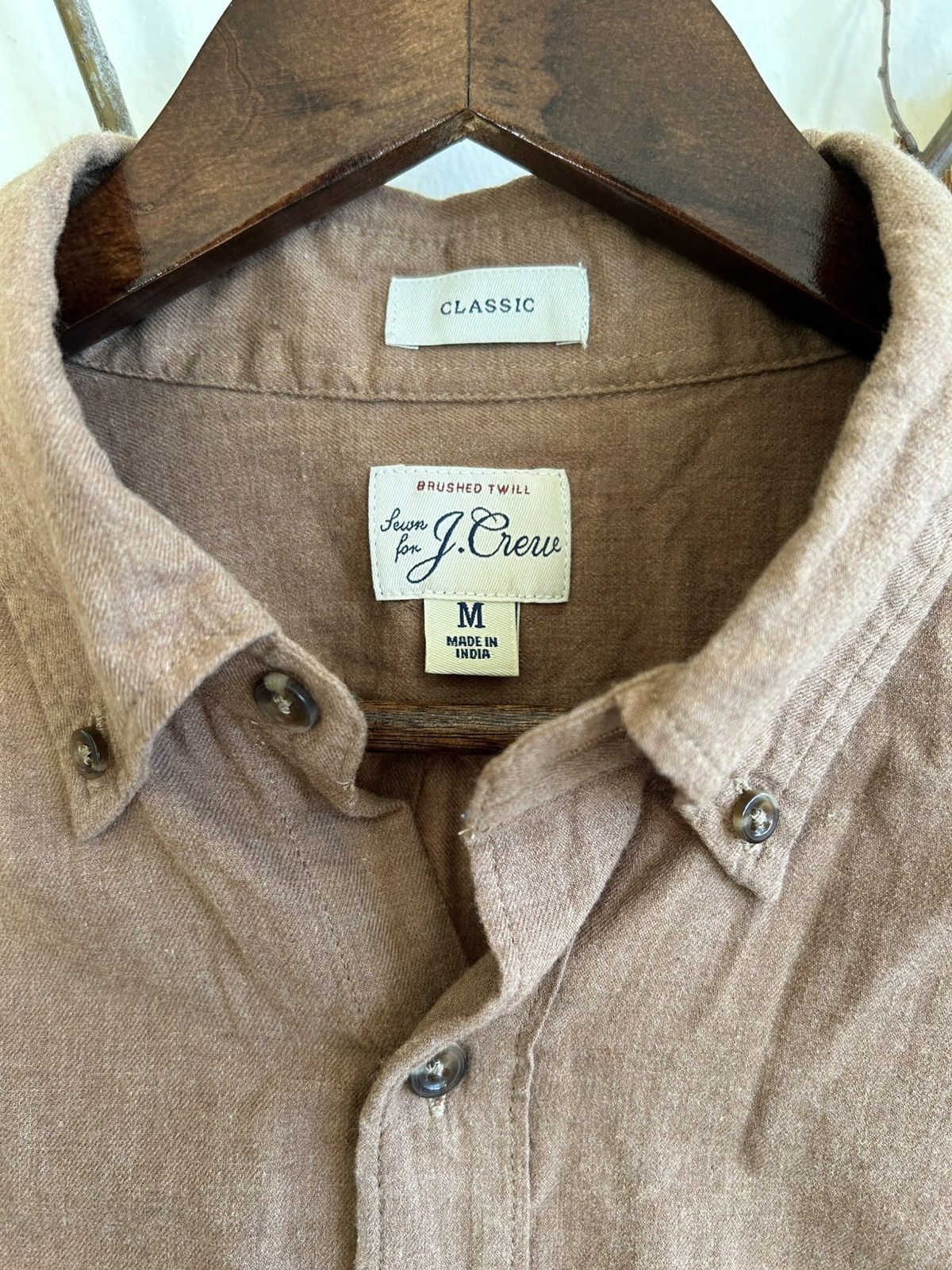 J.Crew Vintage J Crew brushed twill button shirt in brown Size US M / EU 48-50 / 2 - 3 Thumbnail
