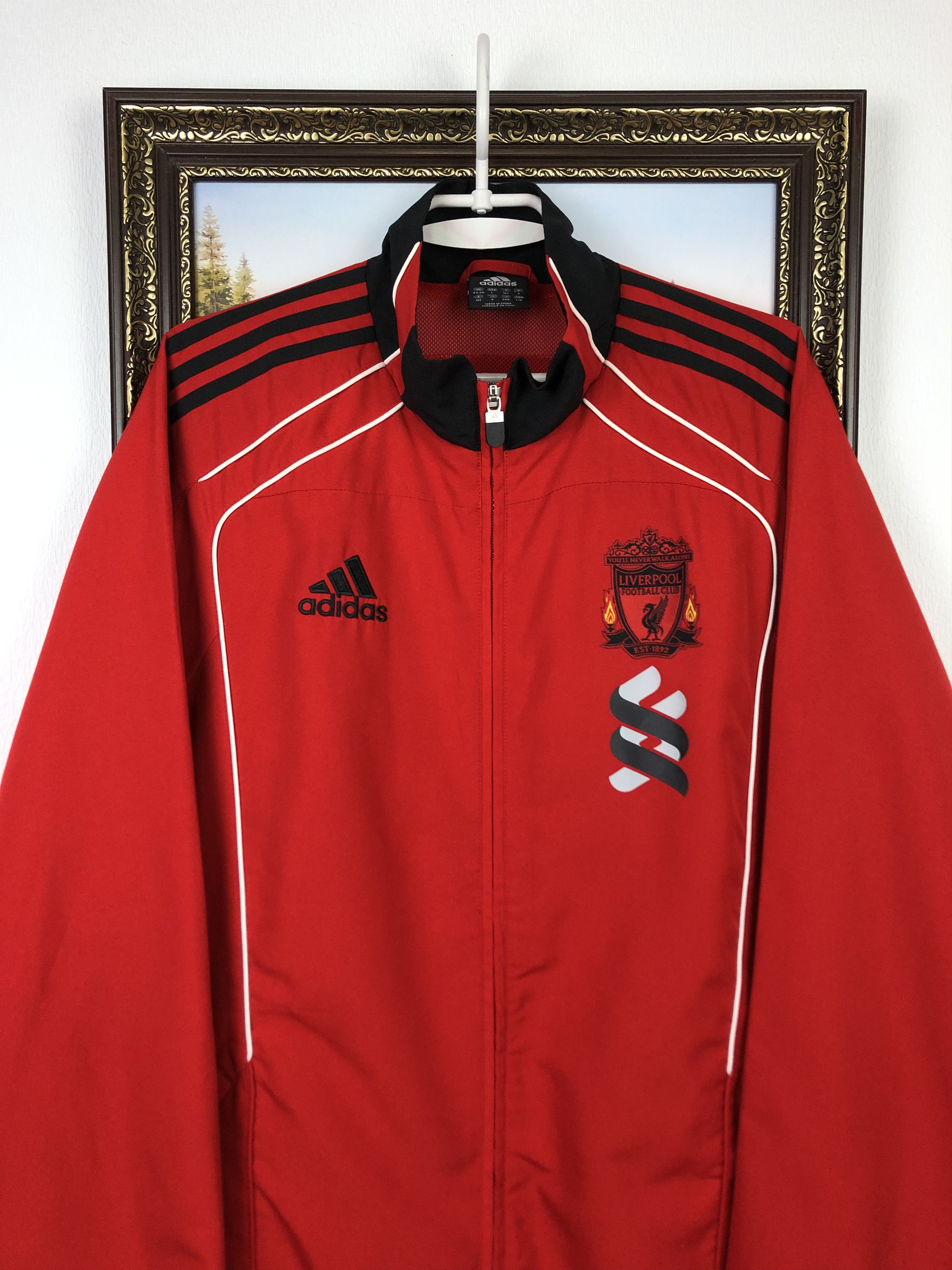 Adidas Vintage Adidas Liverpool Football Jacket Soccer Track Top Size US L / EU 52-54 / 3 - 2 Thumbnail