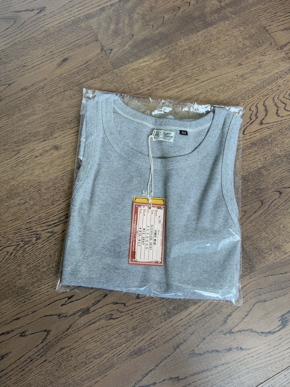 Freewheelers Freewheelers Japan Power Wear Grey Cotton Mens Tank Top New Size US L / EU 52-54 / 3 - 10 Thumbnail