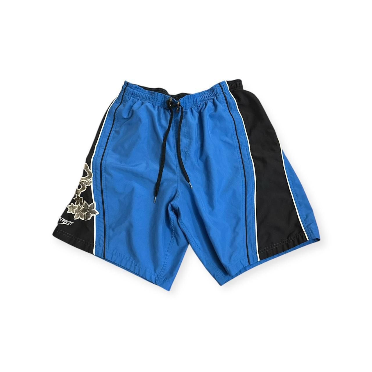 Speedo Men’s Speedo Vintage 90s Floral Blue Swim Trunks Shorts Size US 34 / EU 50 - 1 Thumbnail