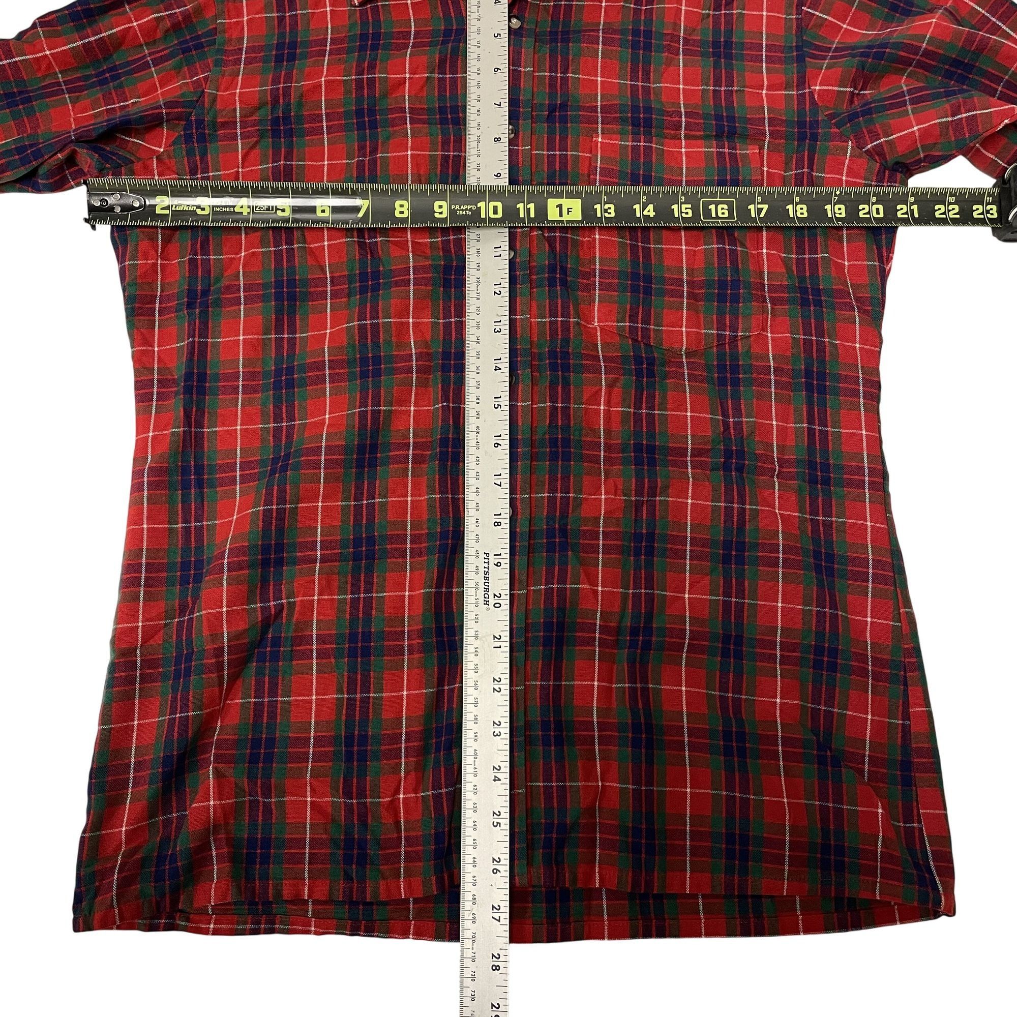 Baracuta Vtg Baracuta RED Green Blue CHRISTMAS PLAID Western Shirt Size US M / EU 48-50 / 2 - 3 Thumbnail
