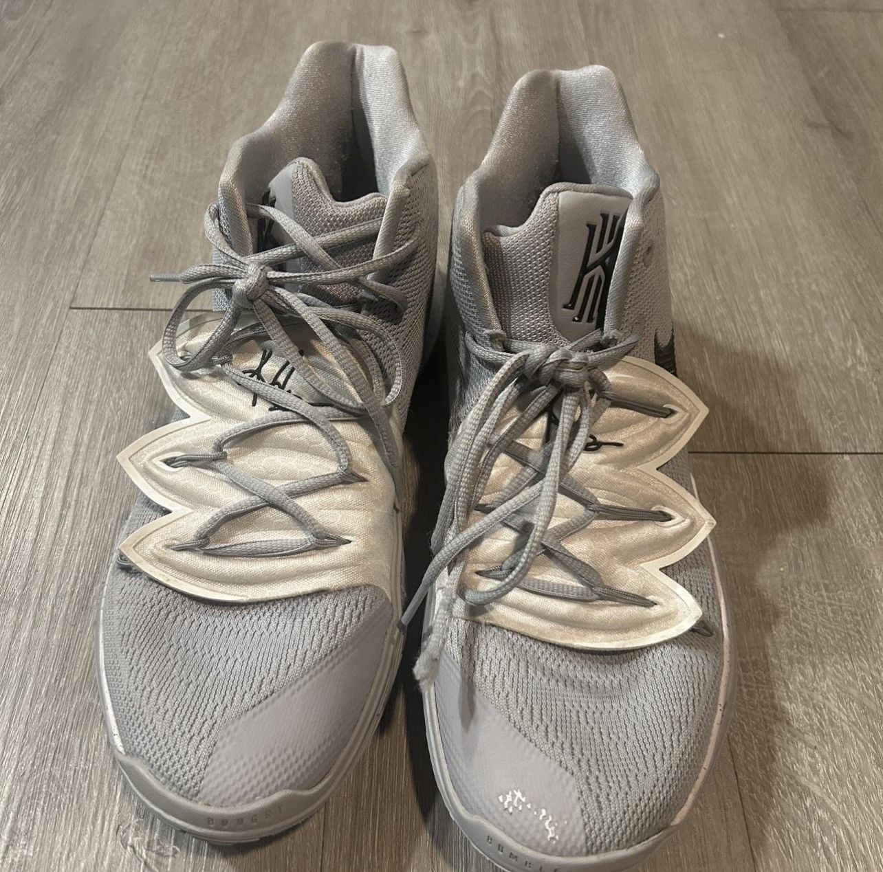Nike Nike kyrie 5 grey wolf size 12 mens Size US 12 / EU 45 - 3 Thumbnail