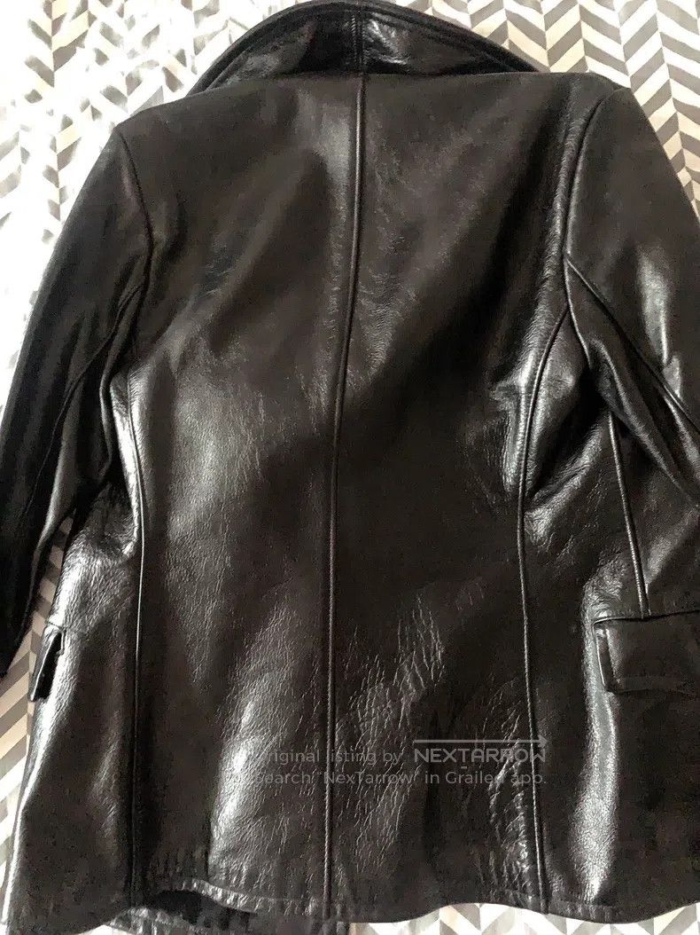 Schott Schott Classic navy slim-fitting double-breasted cowhide r Size US M / EU 48-50 / 2 - 7 Thumbnail