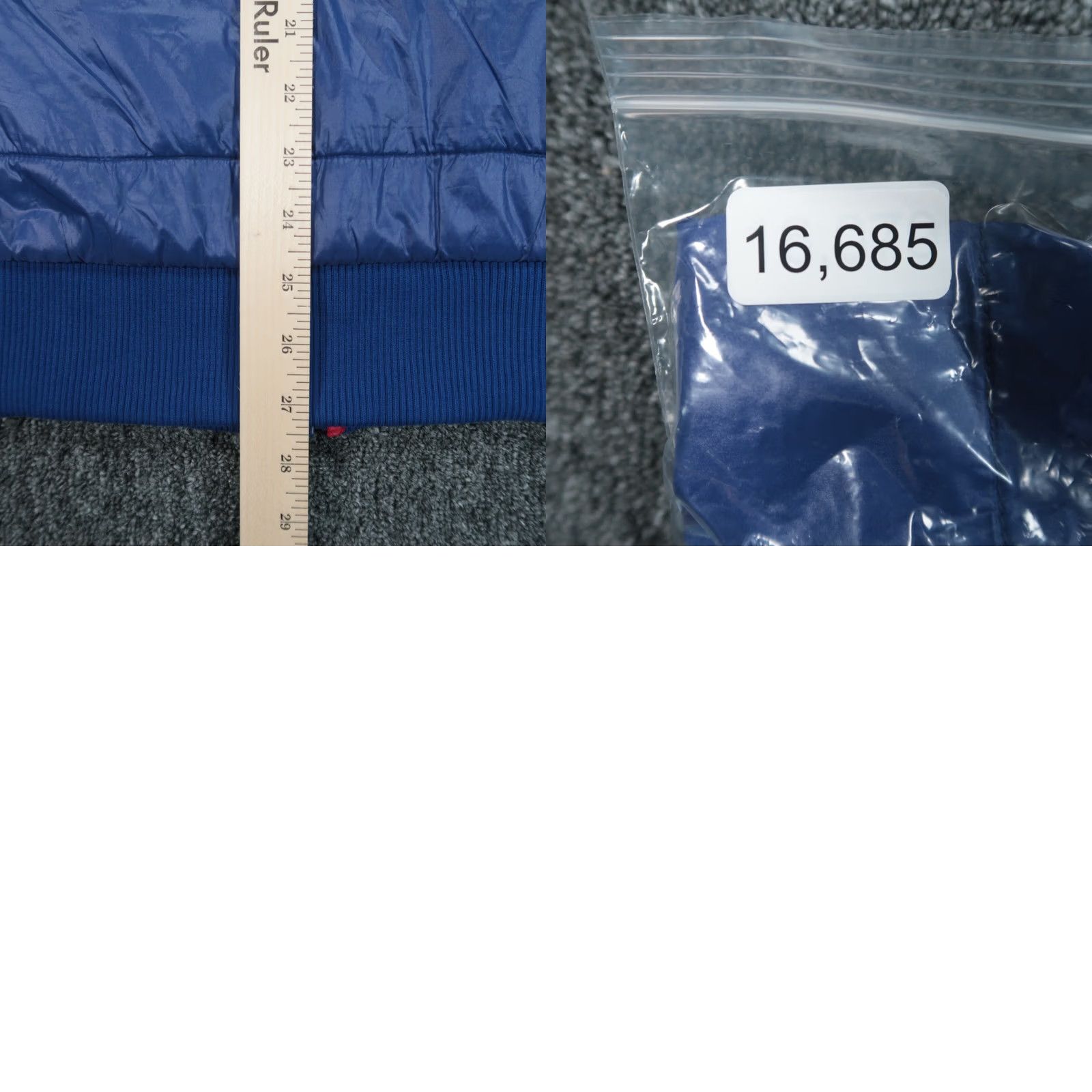 Vintage Criquet Jacket Mens L Blue Hybrid Insulated Quilted Full Zip Pockets Lined Nylon Softshell Size US L / EU 52-54 / 3 - 8 Thumbnail