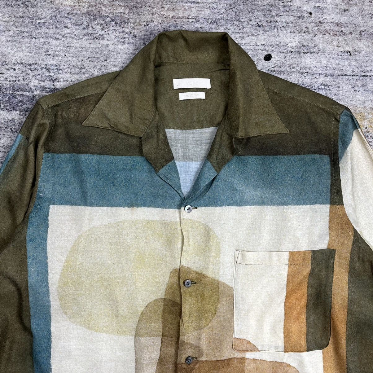 YOKE YOKE 23AW PRINTED OPEN COLLAR SHIRT Size US M / EU 48-50 / 2 - 4 Thumbnail