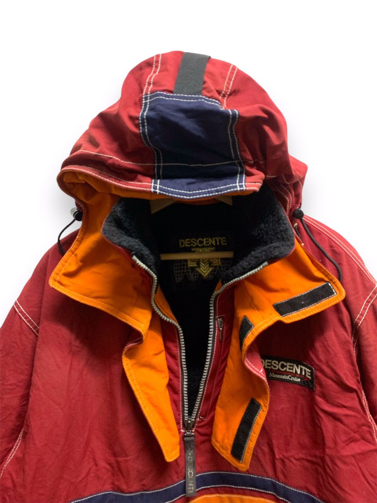 Descente × Japanese Brand × Vintage Vintage 90s Descente Mountain Cruise Jumper Hoodie Size US L / EU 52-54 / 3 - 8 Thumbnail