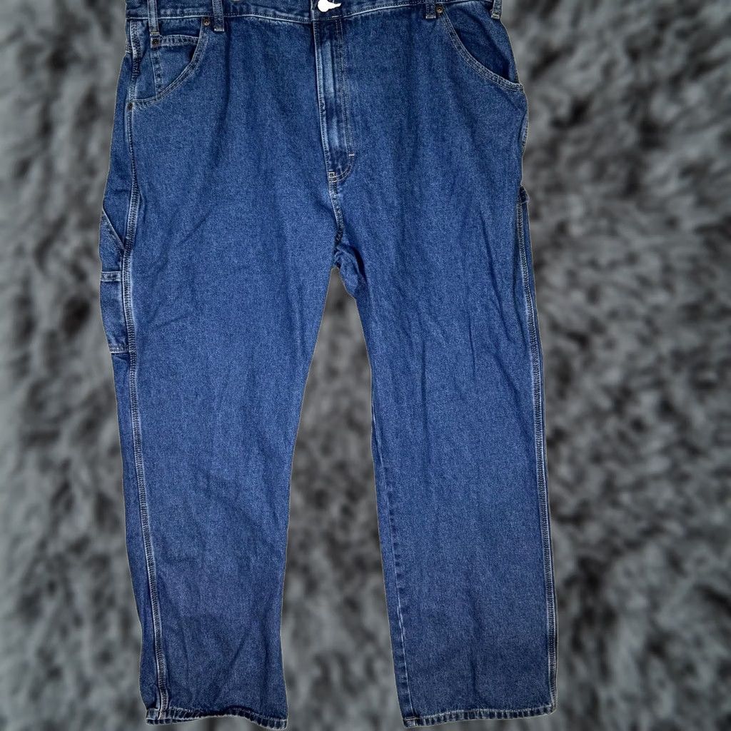 Dickies Dickies Carpenter Jeans Mens 42x32 Blue Denim Relaxed Fit Straight Leg Jeans Size US 42 / EU 58 - 1 Thumbnail