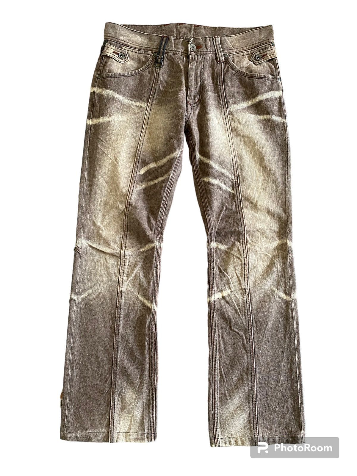 image of Seditionaries Hideways Nicole Bondage Design Denim in Grey, Men's (Size 32)