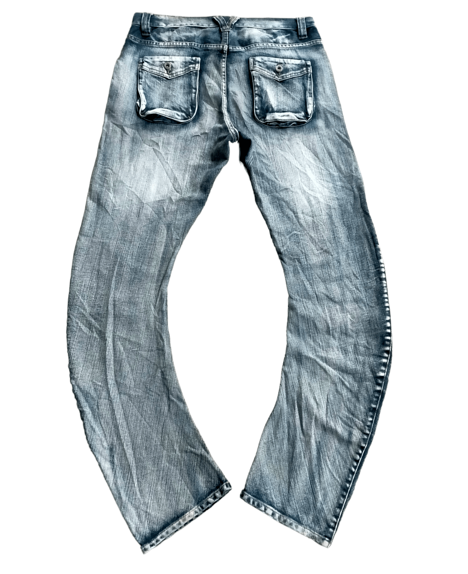 PPFM PPFM Curve Leg Stretch Acid Wash Jeans Size US 33 - 2 Thumbnail