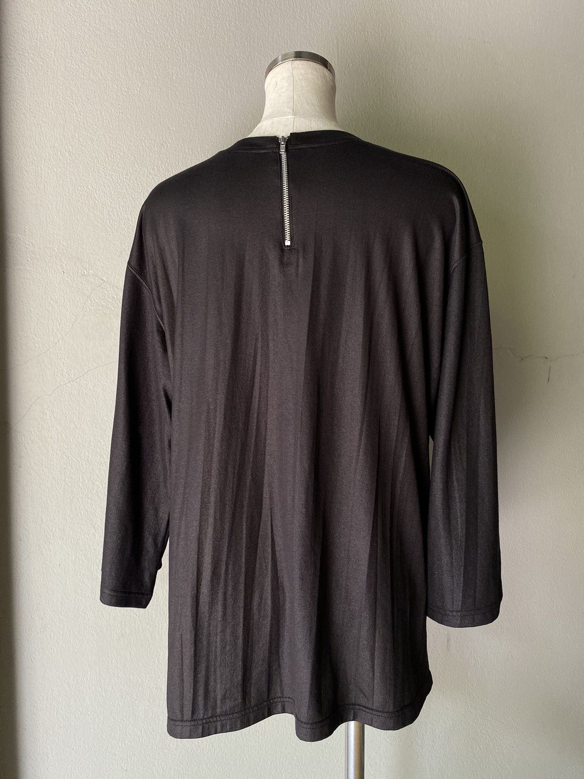 Zucca ZUCCA Black Soft 3/4 Sleeve Tee. Size XL / US 12-14 / IT 48-50 - 7 Thumbnail