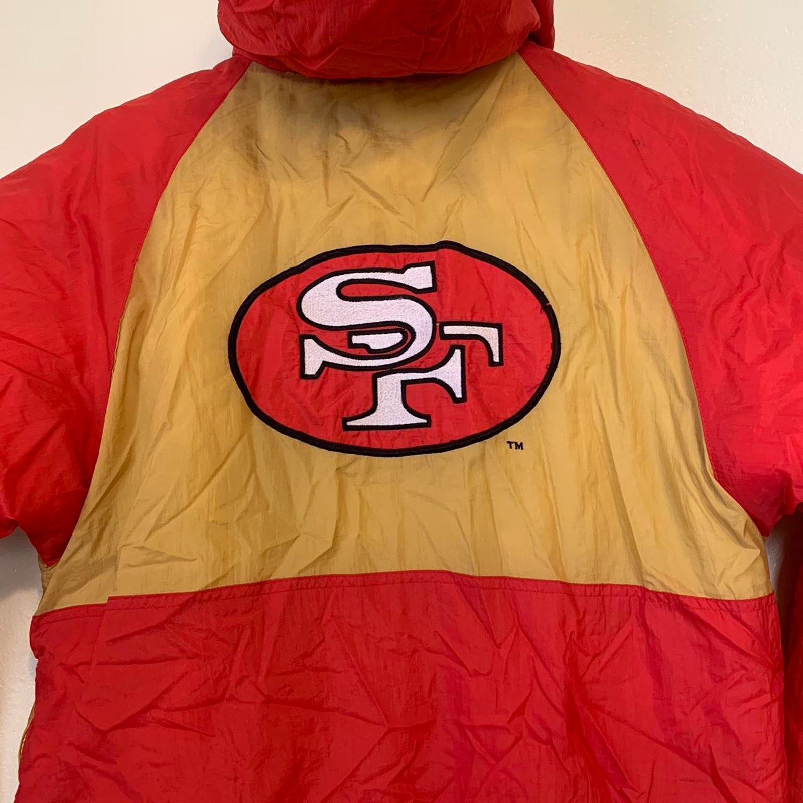 NFL Vintage San Francisco 49ers Hooded Puffer Jacket Size US S / EU 44-46 / 1 - 6 Thumbnail