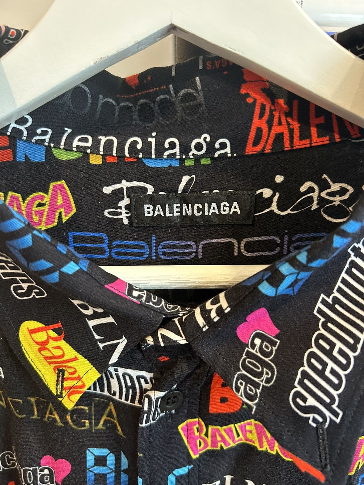 Balenciaga Balenciaga logo shirt Size US XS / EU 42 / 0 - 2 Thumbnail