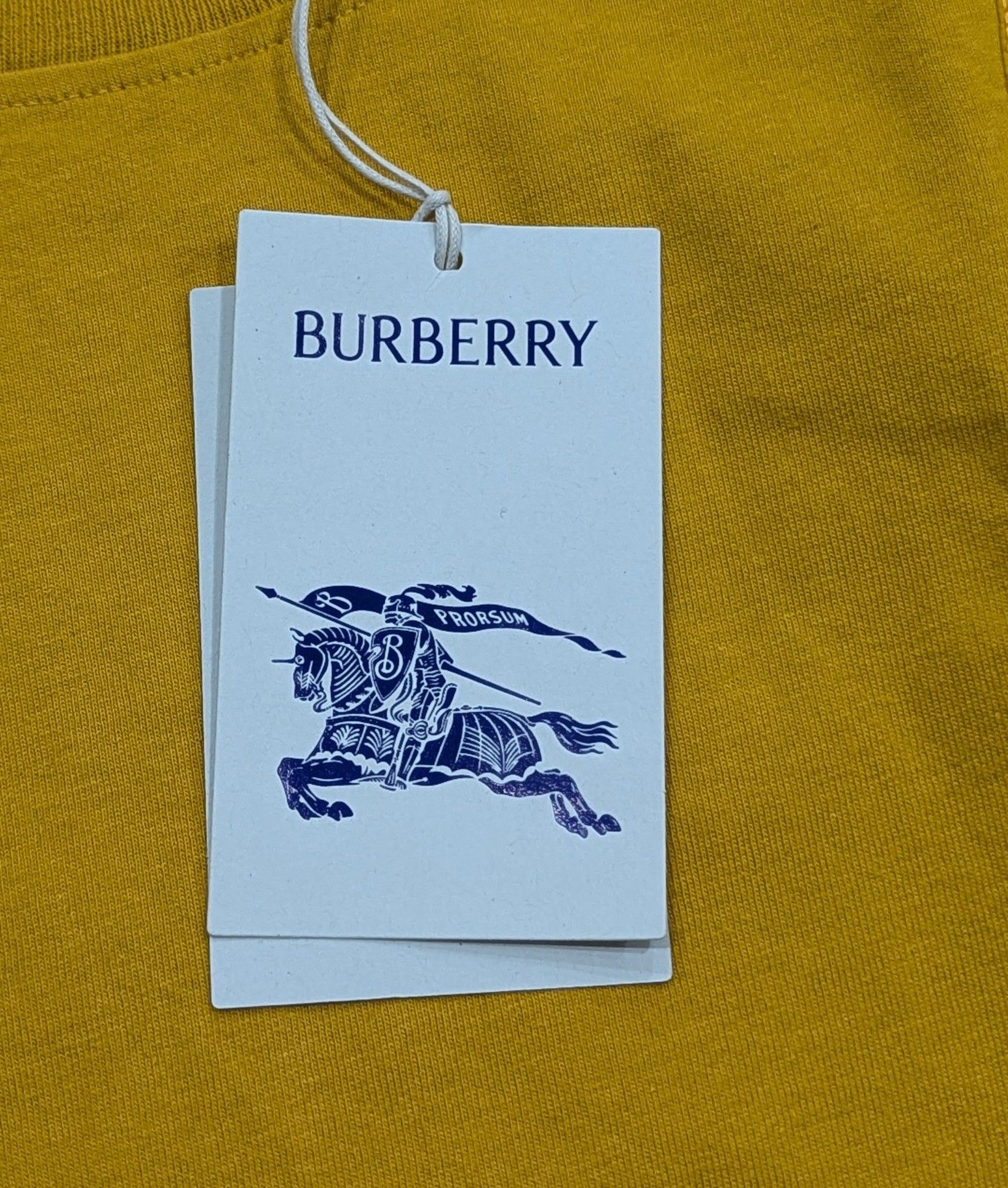 Burberry Burberry Paneled Fine Knit Cotton T-Shirt Jumper Gold Medium Size US M / EU 48-50 / 2 - 8 Thumbnail
